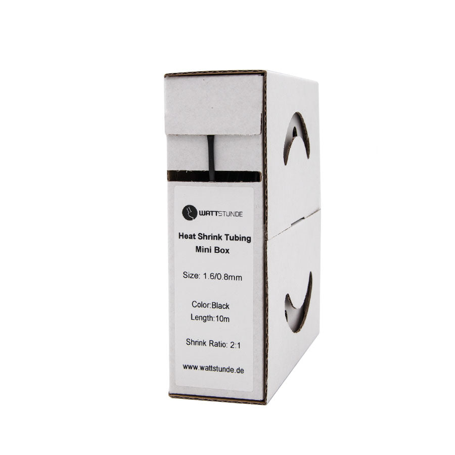 WATTSTUNDE® Schrumpfschlauch 2:1 Box 1,6/0,8 schwarz