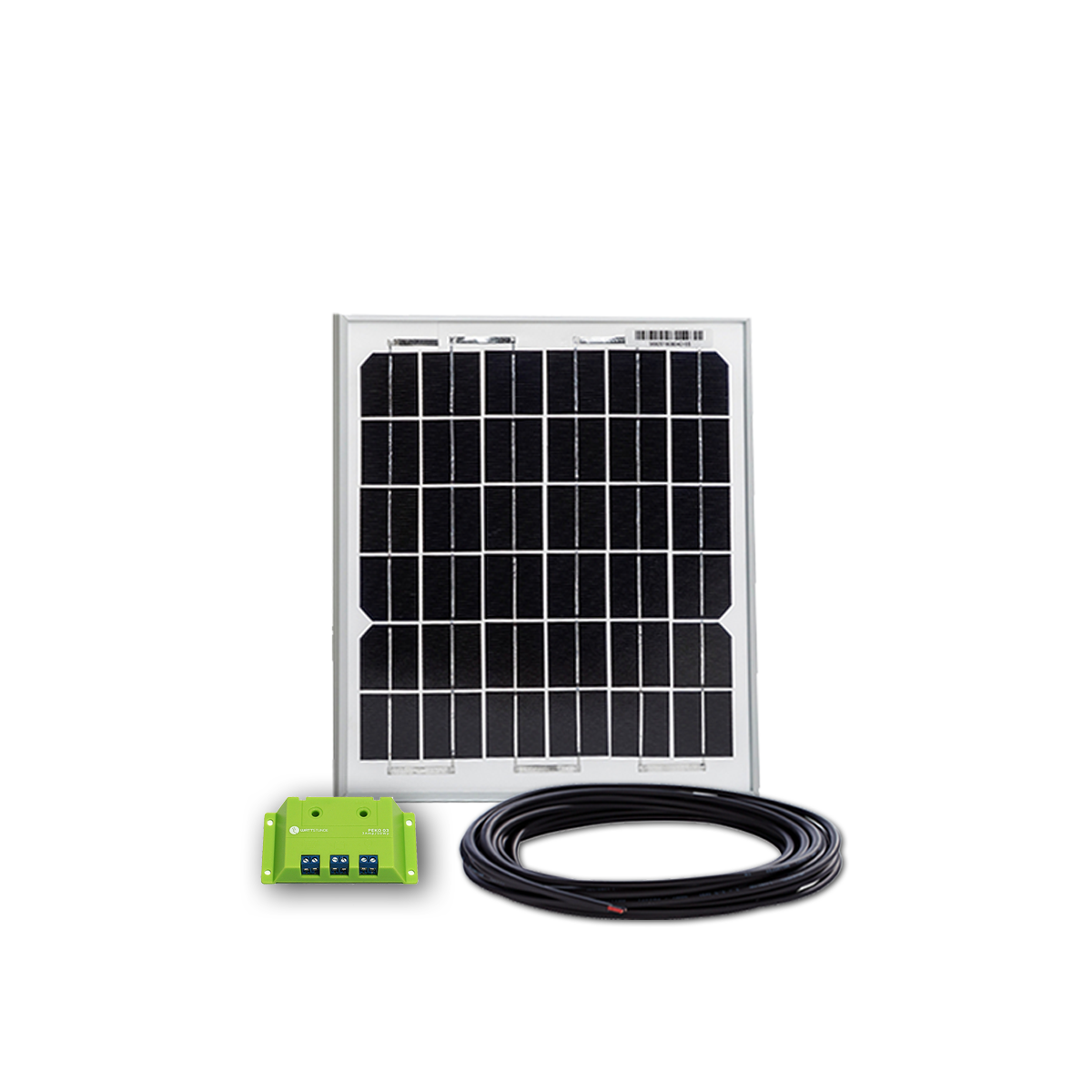 10W Solar Inselanlage Bausatz WATTSTUNDE® 3A Solar Laderegler PEKO3 - 12-10101-v-001