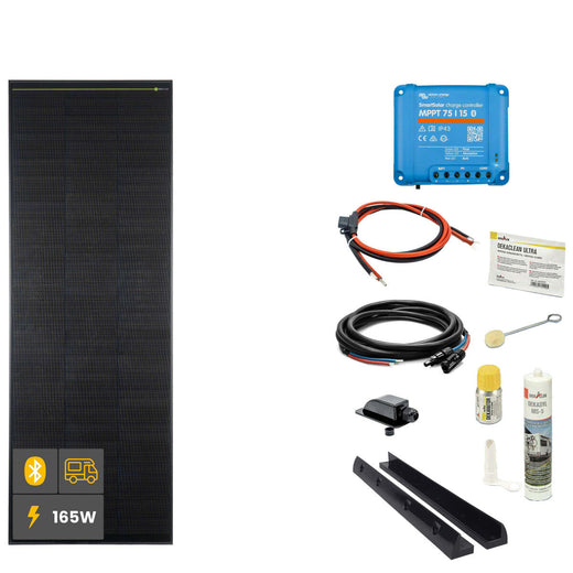 165 W SOLA Frame Black Wohnmobil Komplettset schwarz