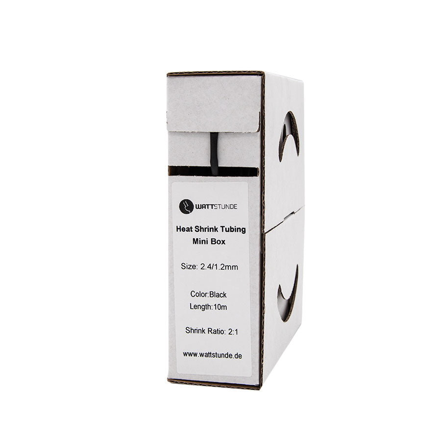 WATTSTUNDE® Heat shrink tubing 2:1 Box 2.4/1.2 black
