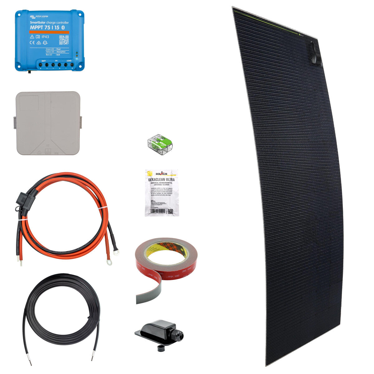 200 W SOLA Flex Daylight Wohnmobil Solaranlage Komplettset