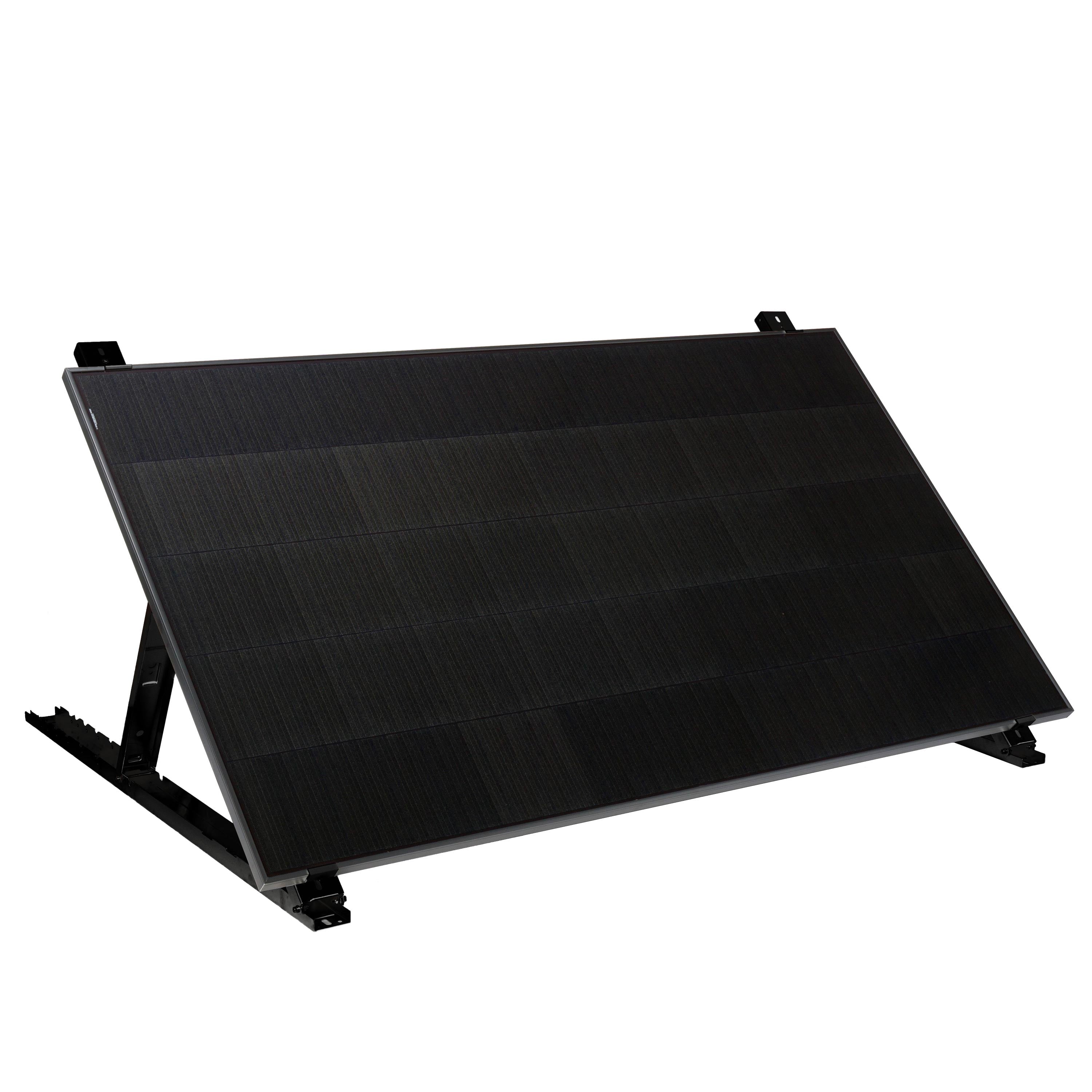 WATTSTUNDE® Flachdach Solarmodul Halterung HST120 schwarz
