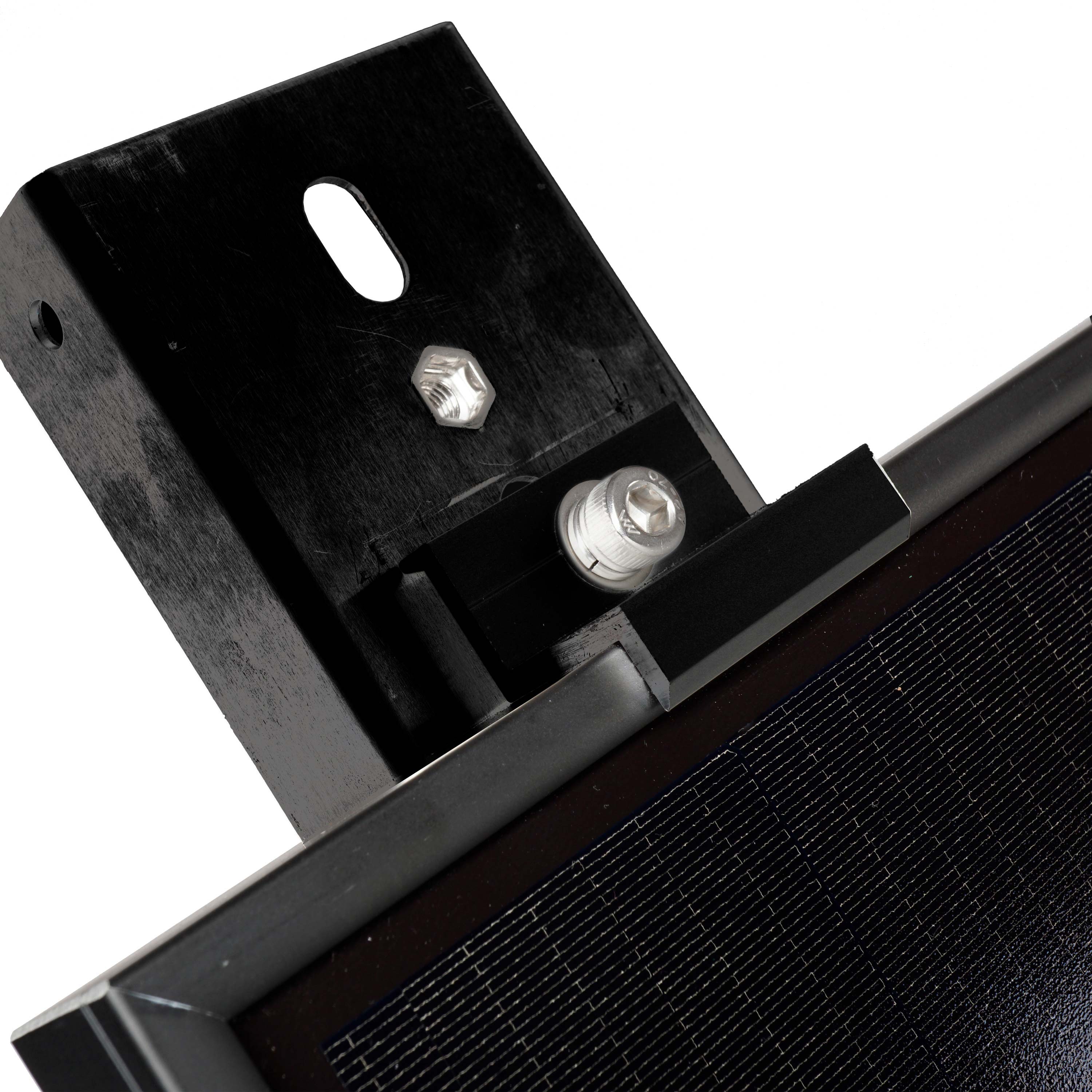 WATTSTUNDE® Flachdach Solarmodul Halterung Mittelstütze HST120V schwarz