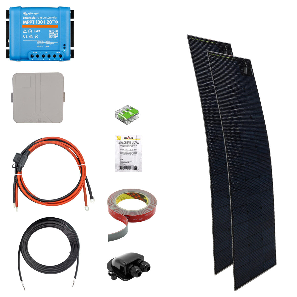 250 W SOLA Flex Daylight Wohnmobil Solaranlage Komplettset - 11-15006 Inkl. 0% MwSt. gemäß §12 Abs.3 UstG.