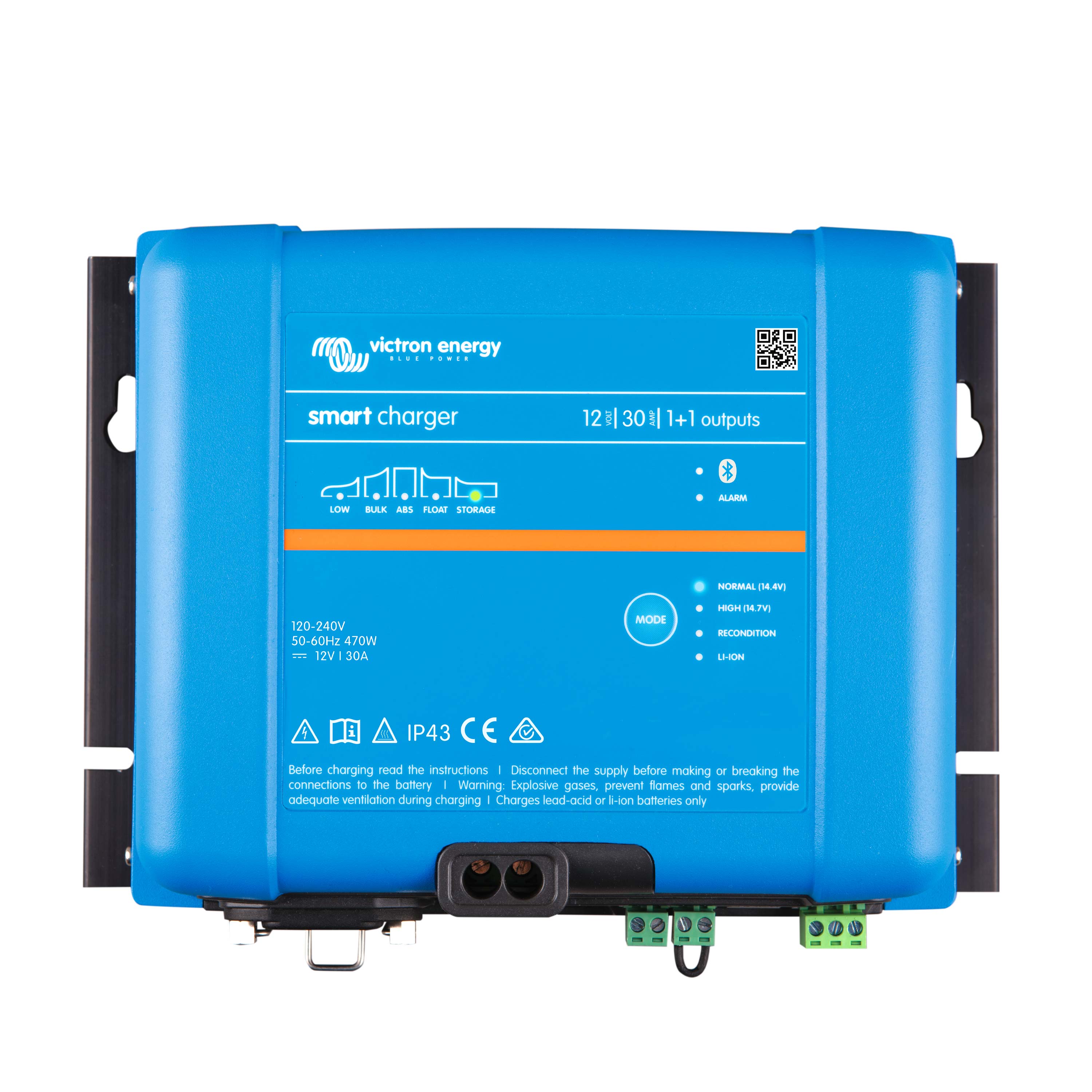 Victron Phoenix Smart IP43 Charger 12/30 (1+1) 120/240V