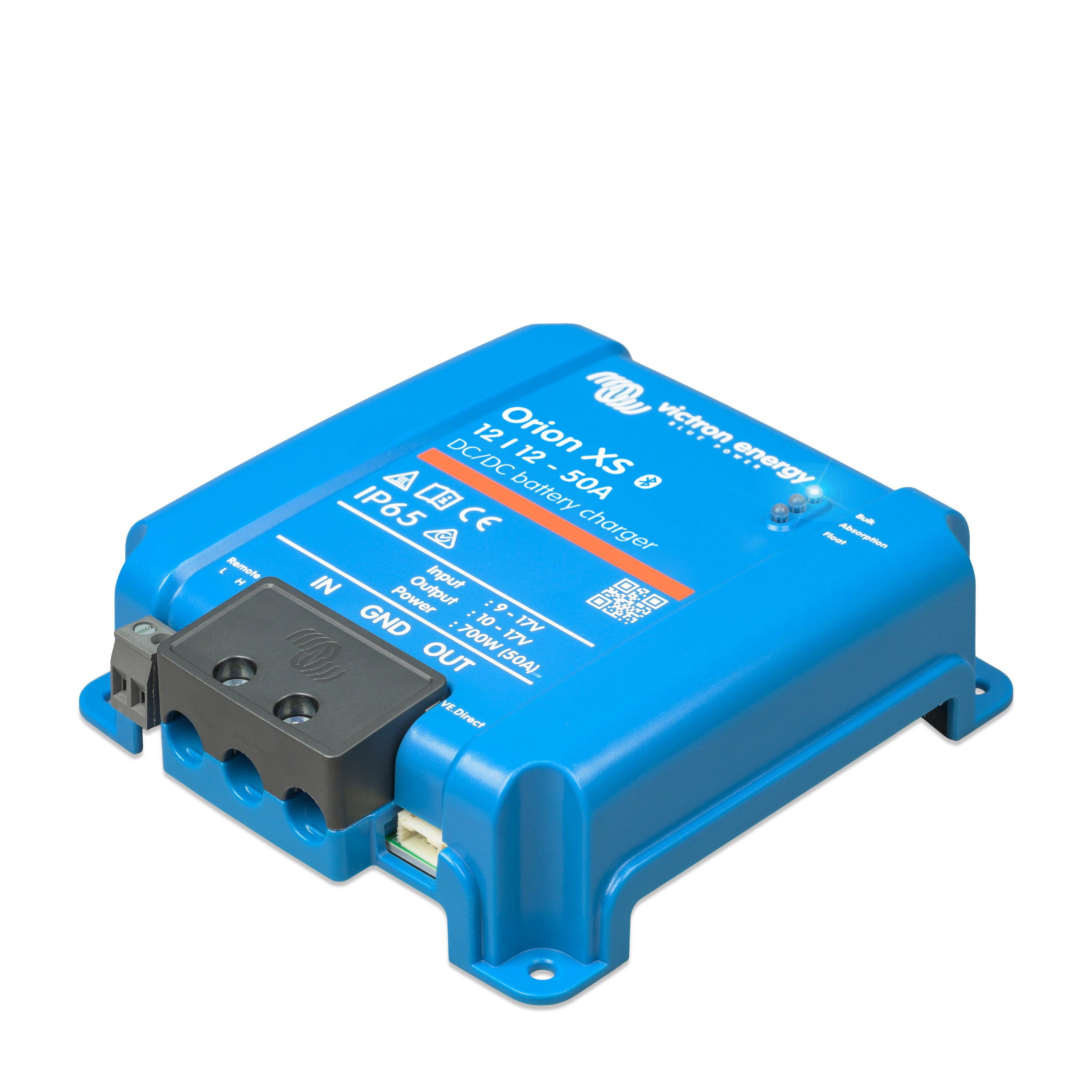 Charging booster set with Victron Orion XS 12/12-50A and connection cable for starter and board battery 5 m