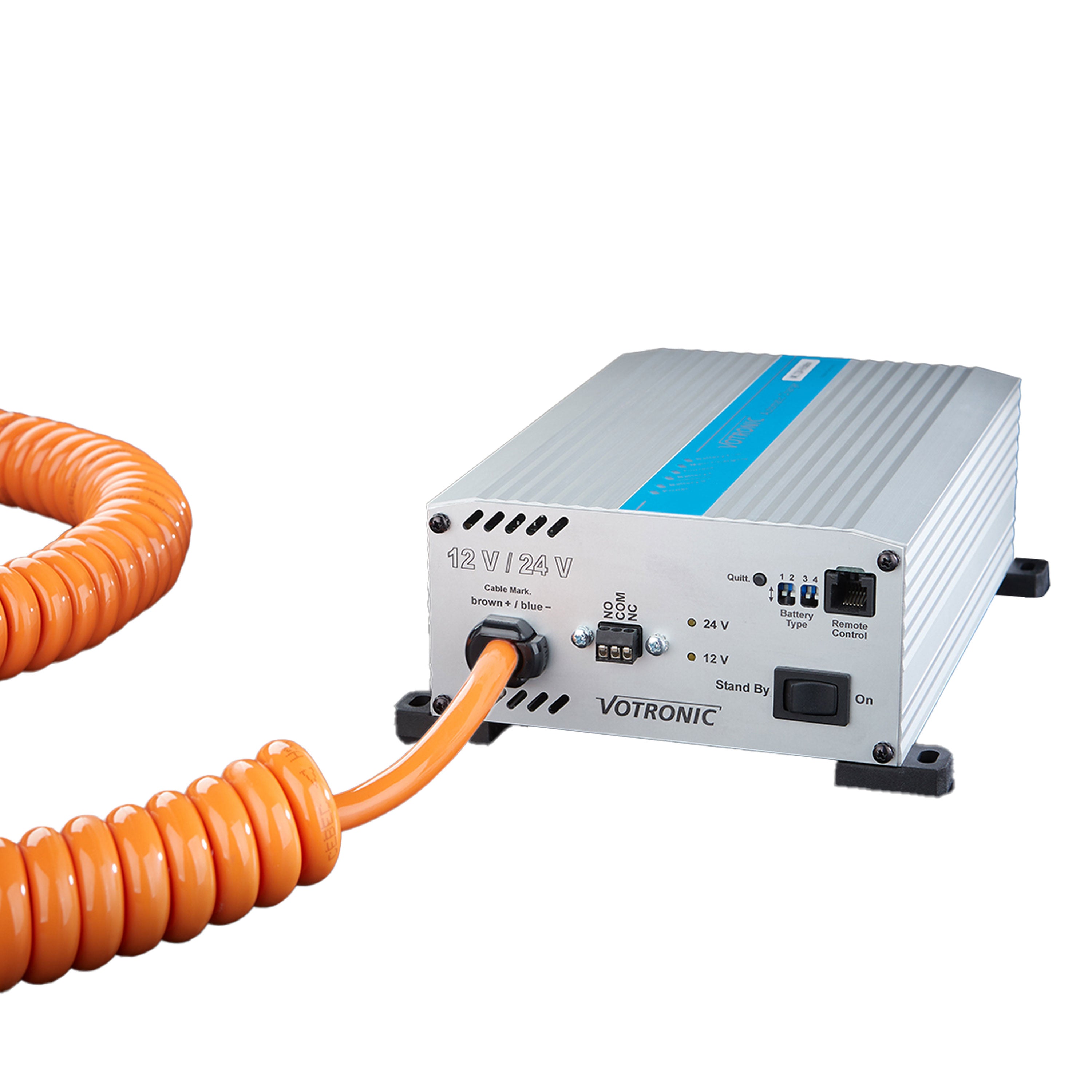 Votronic Automatic Charger VAC 1224 -16 Station mit Spiralkabel 5m - 0524