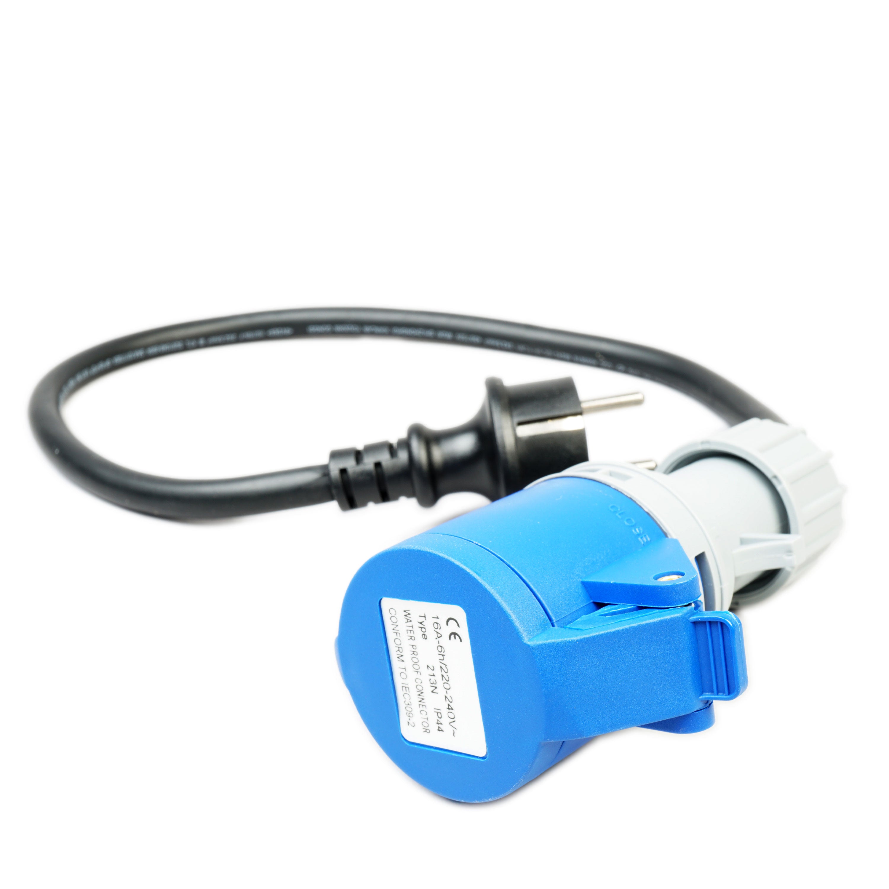 WATTSTUNDE® CEE-Adapterkabel CEE weiblich/Schuko 50cm, 16A