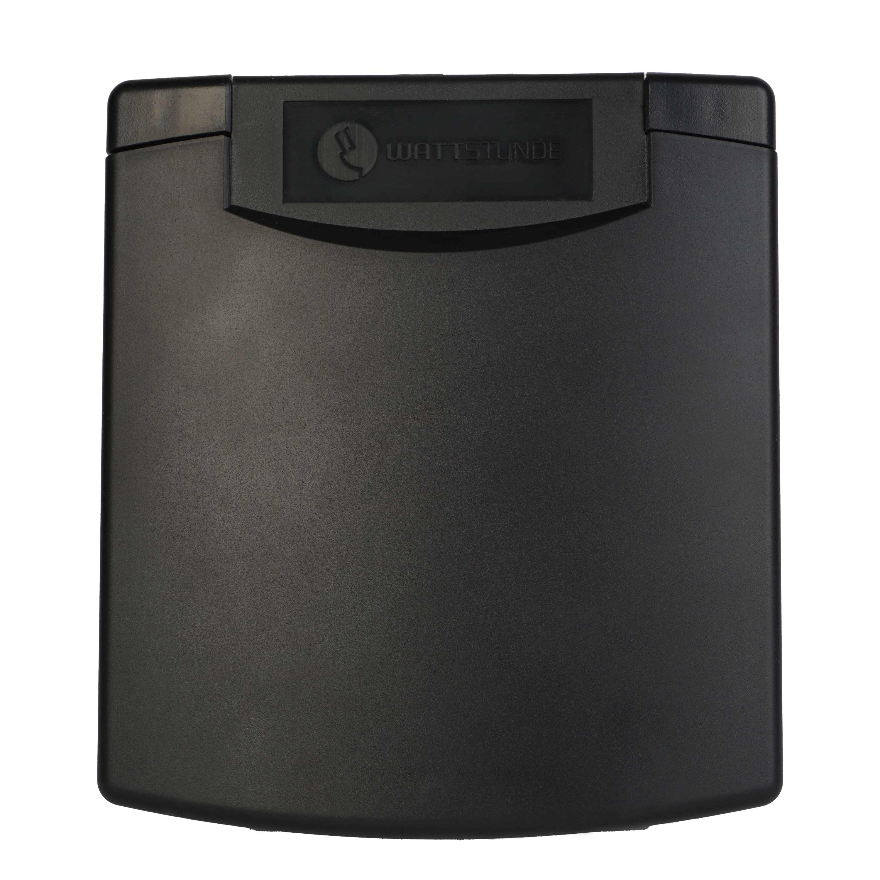 WATTSTUNDE® CEE-Einbausteckdose schwarz mit Magnetklappe, 16A