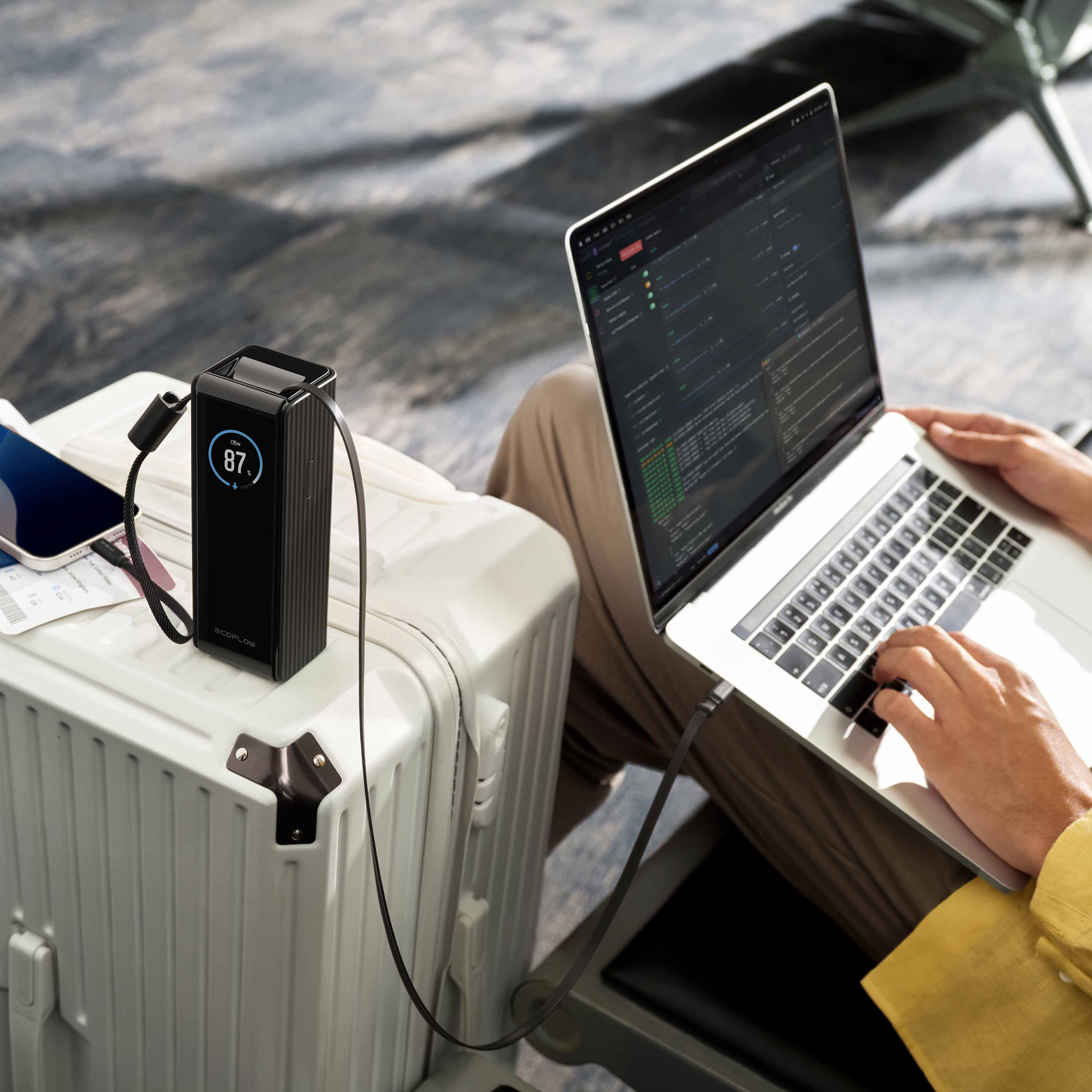 EcoFlow RAPID 25K mit integriertem Kabel schwarz