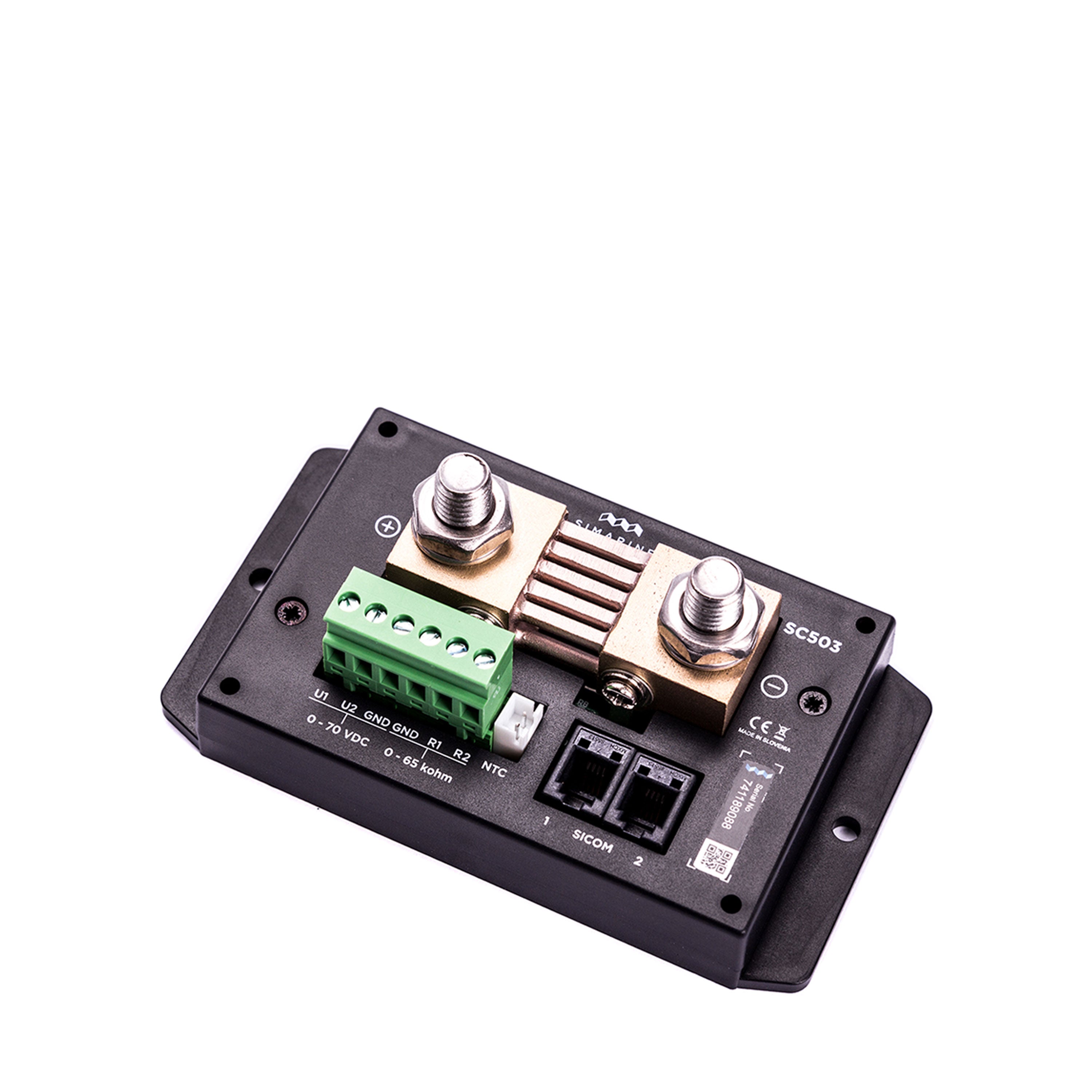 Simarine PICO Blue Set Rev2 - Batteriemonitor, Tankelektrode und 2 x Shunt Schwarz-ohne Einbaurahmen