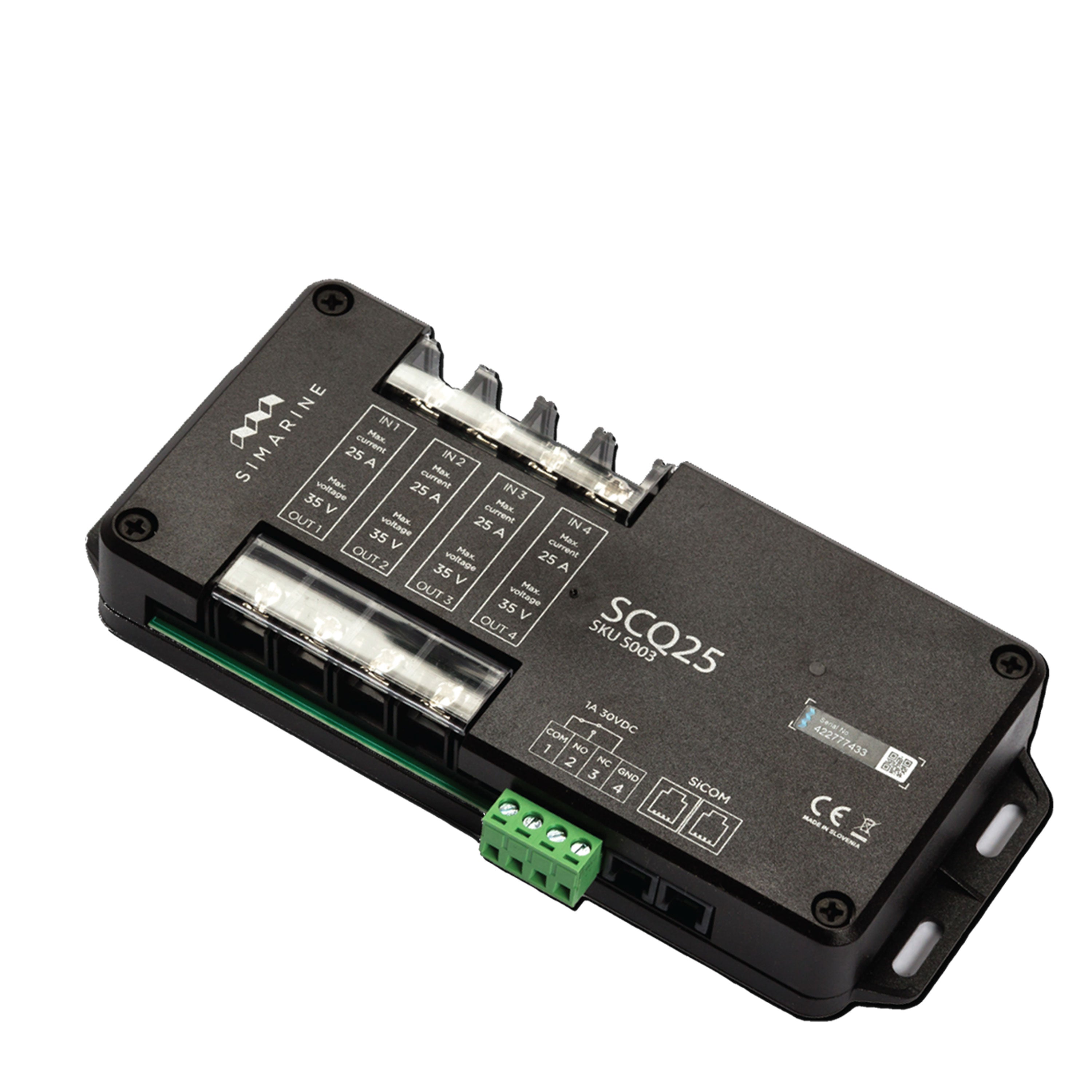 Simarine PICO Blue Set Rev2 - Batteriemonitor, Tankelektrode und 2 x Shunt Schwarz-mit Einbaurahmen