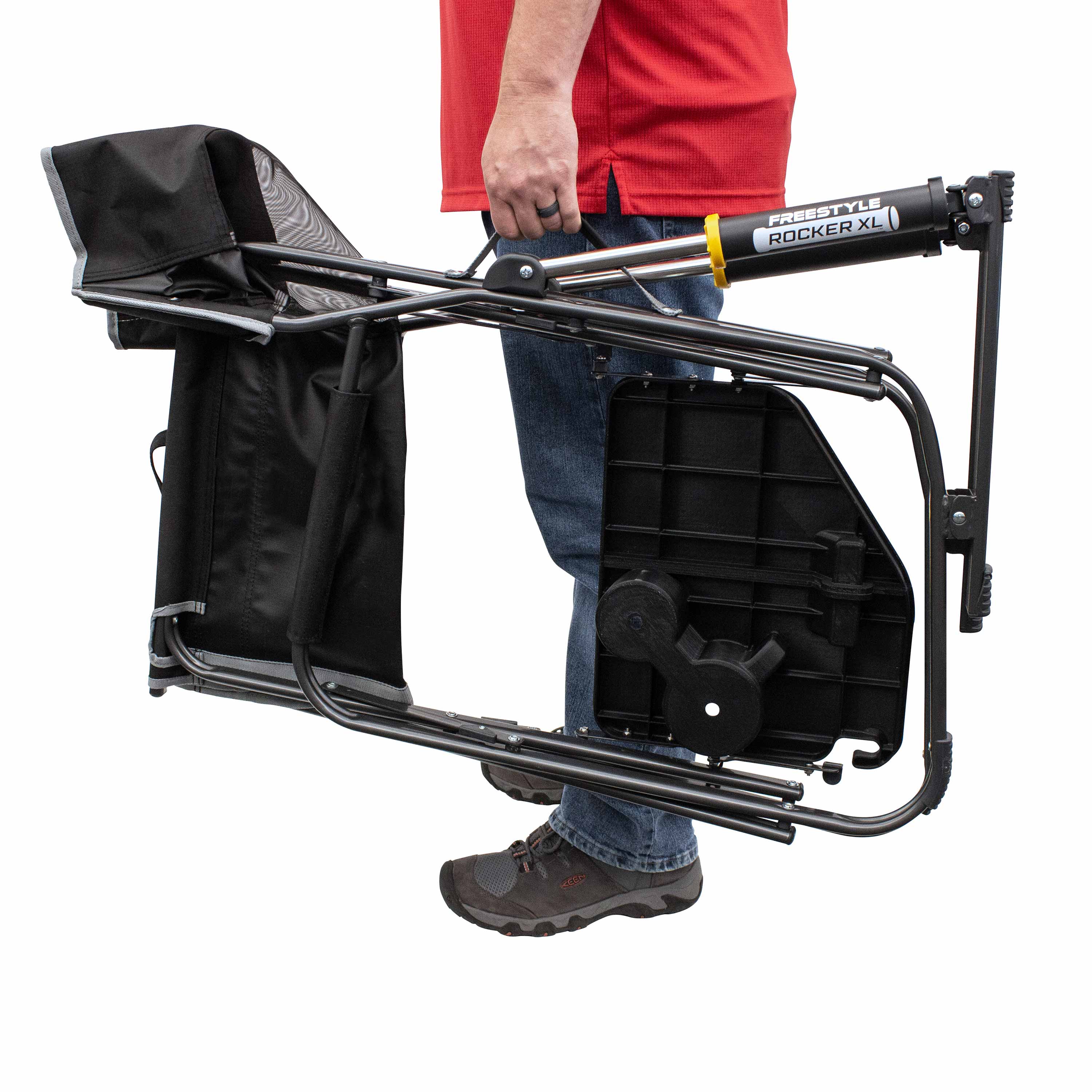 GCI Outdoor Freestyle Rocker XL Campingstuhl mit Seitentisch Black