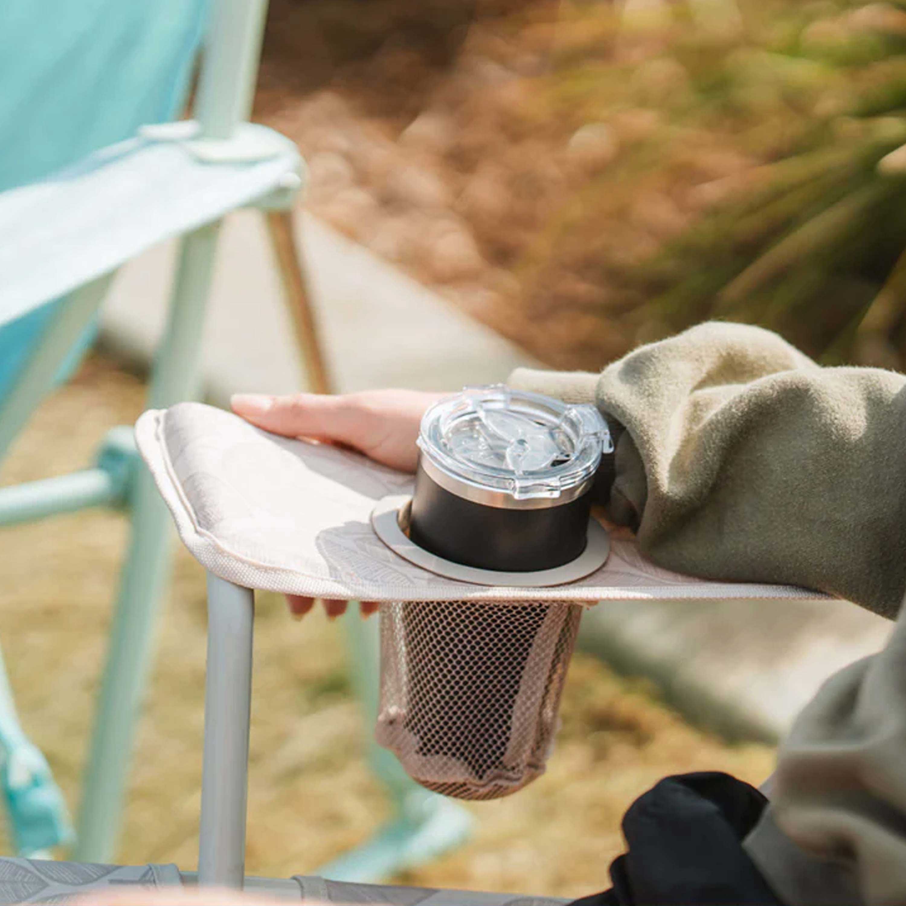 GCI Outdoor Kickback Rocker Campingstuhl Heathered Pewter