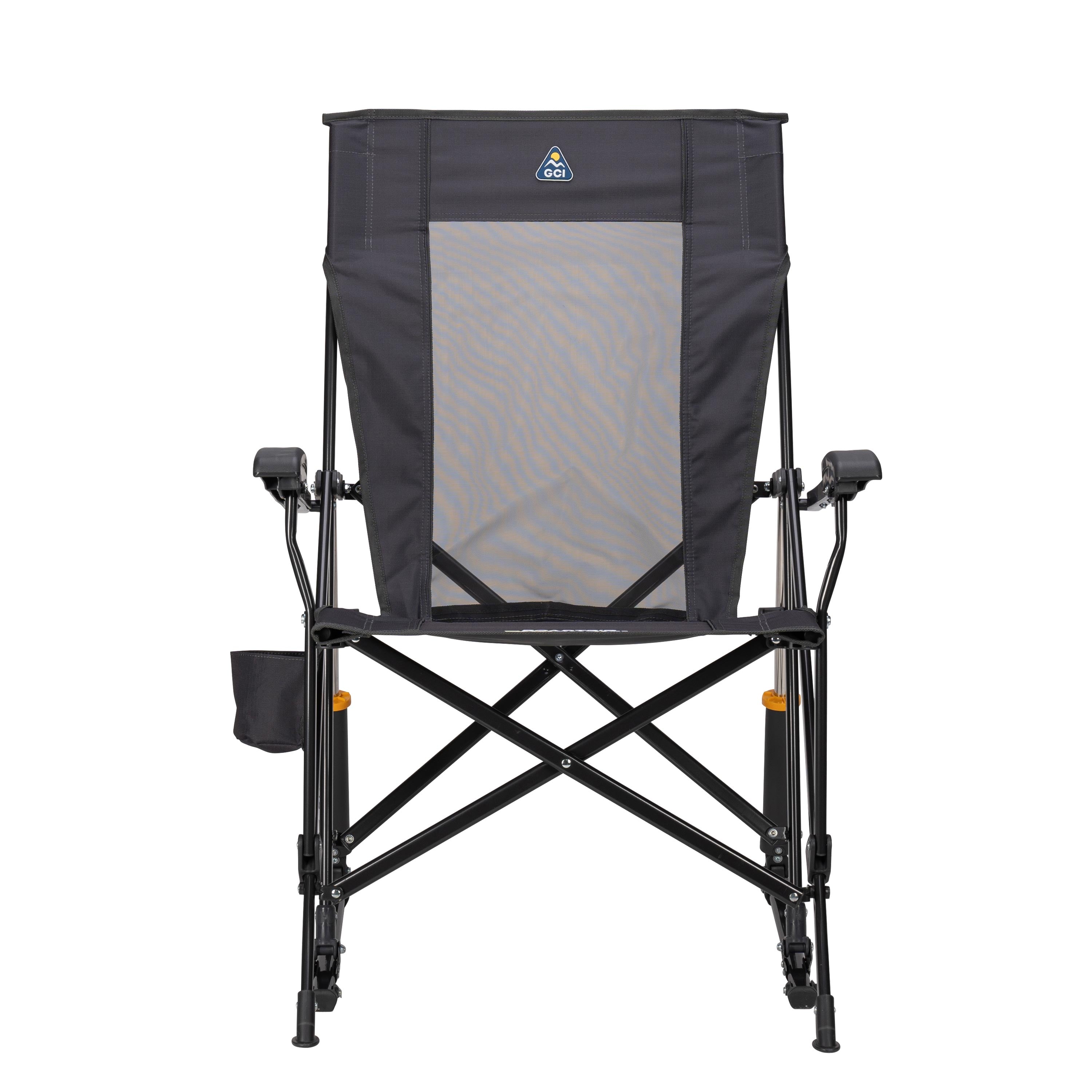 GCI Outdoor RoadTrip Rocker Camping Chair Dark Charcoal