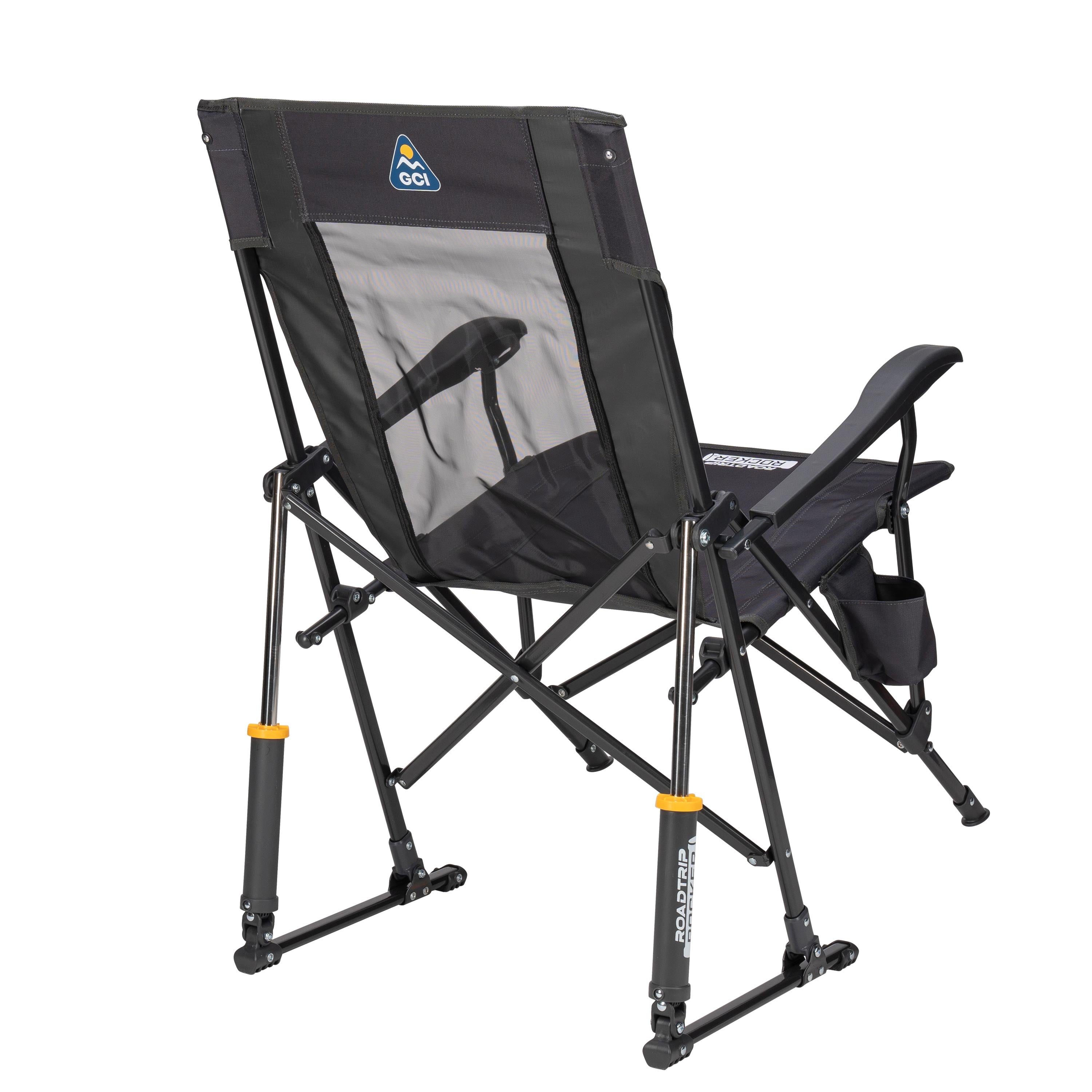 GCI Outdoor RoadTrip Rocker Camping Chair Dark Charcoal