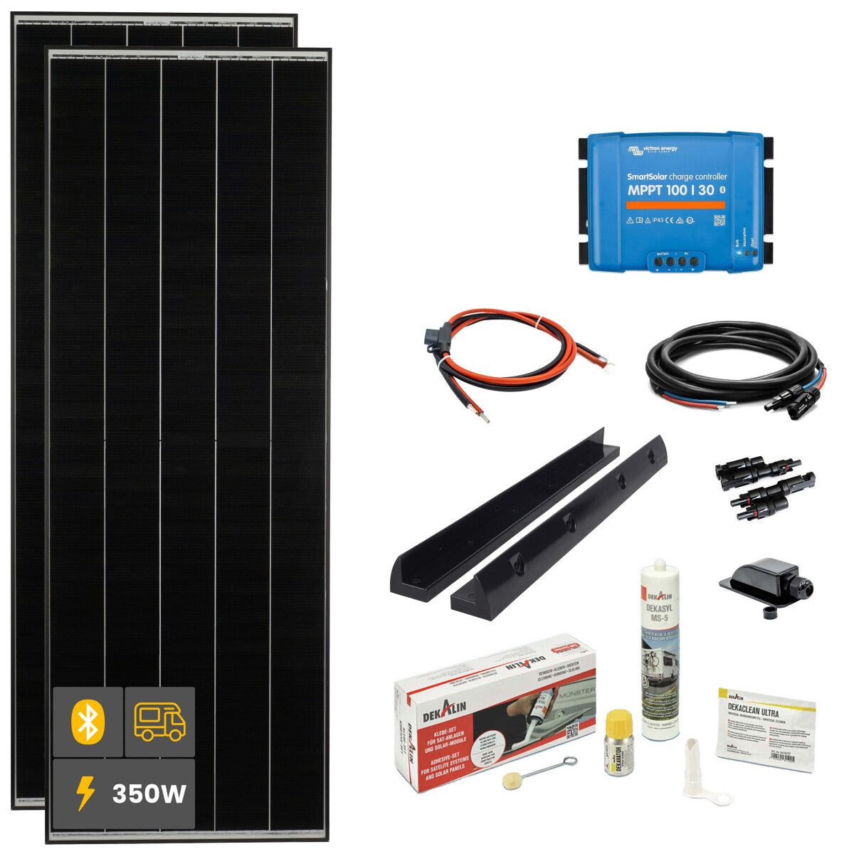 350 W SOLA Frame Black Wohnmobil Komplettset schwarz