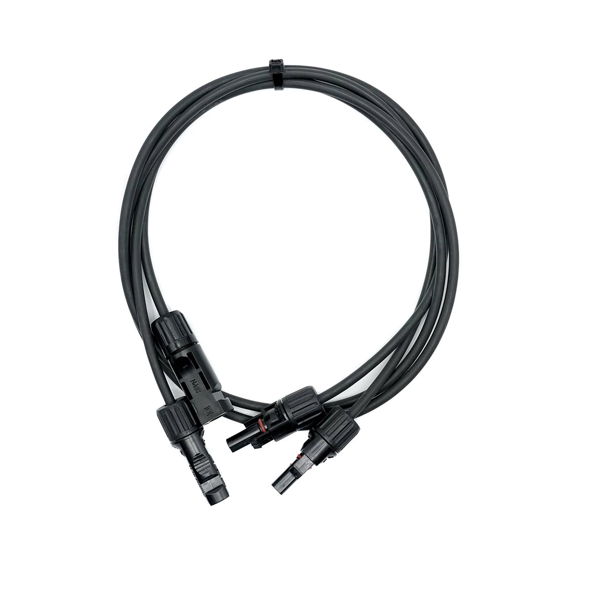 WATTSTUNDE® Solarverlängerungskabel 2x6mm² Typ-MC4/Typ-MC4 1m schwarz