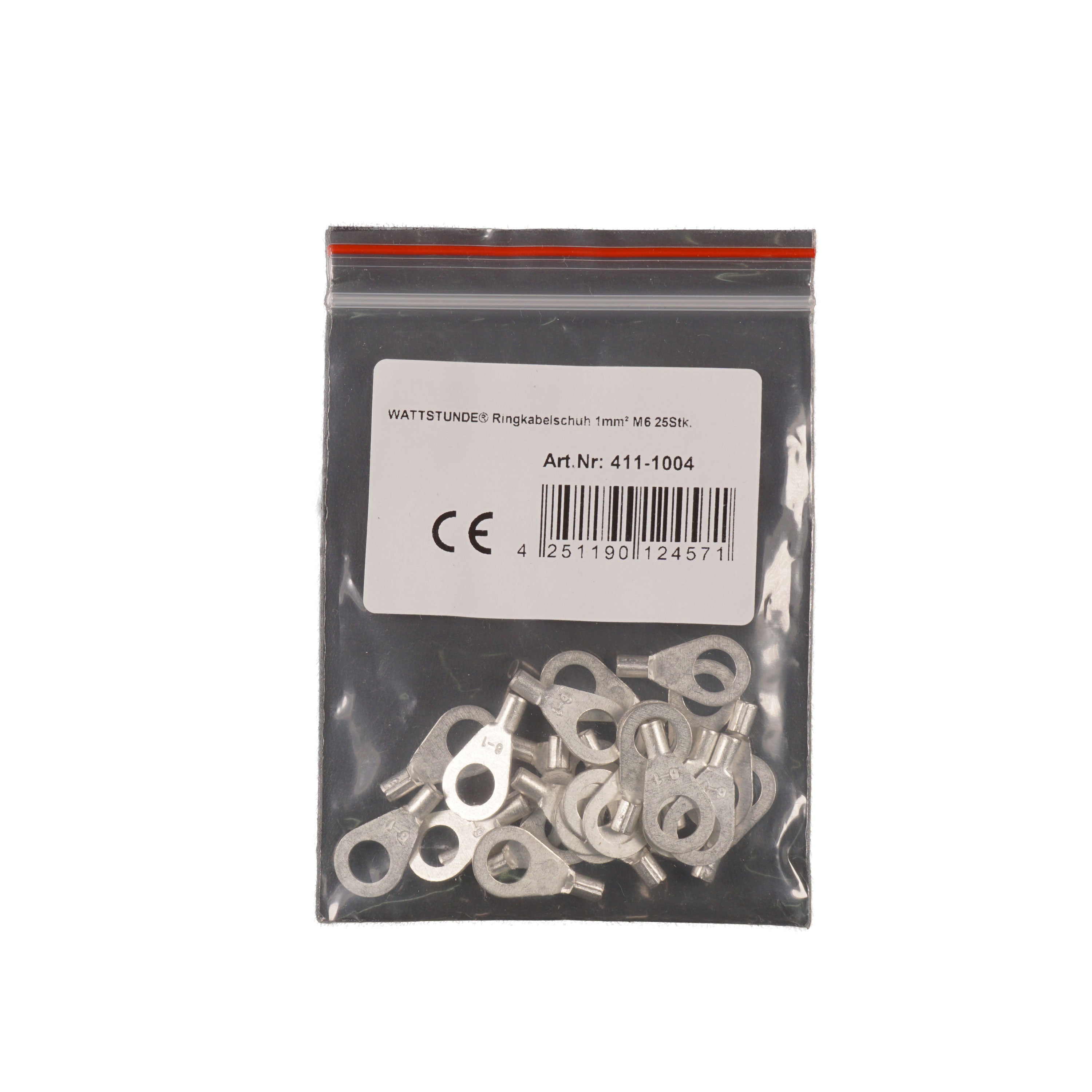 WATTSTUNDE® Ringkabelschuh 1 mm² M6 25 Stk.
