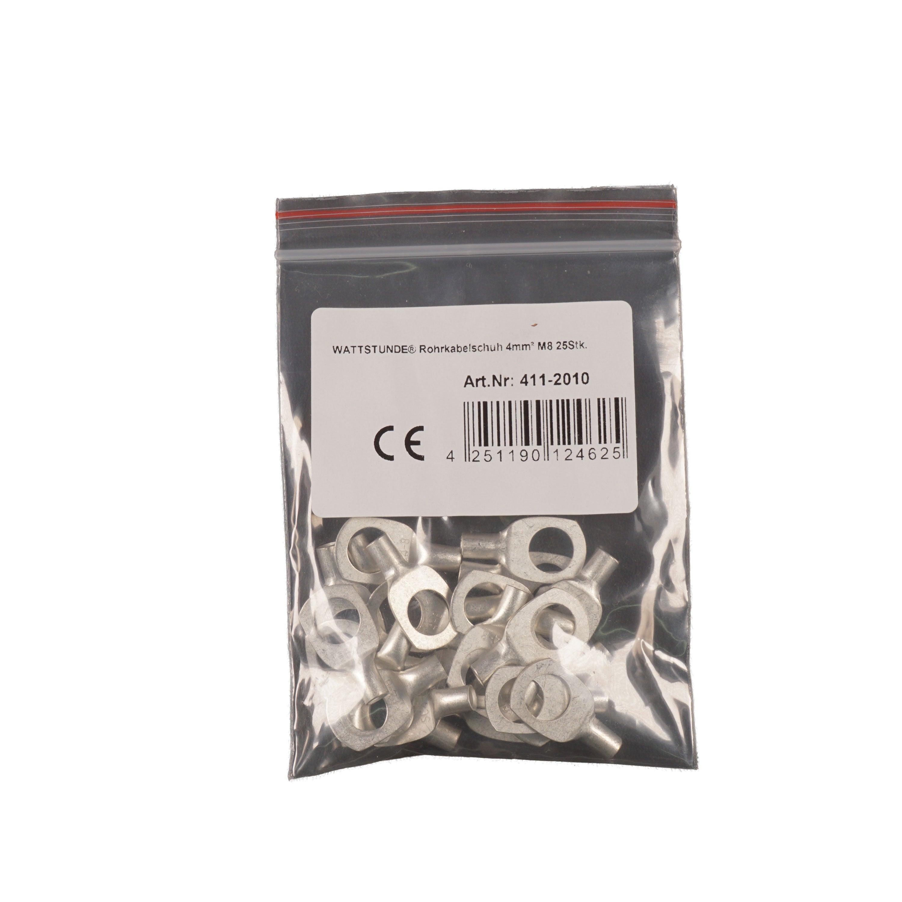 WATTSTUNDE® Rohrkabelschuh 4 mm² M8 25 Stk.