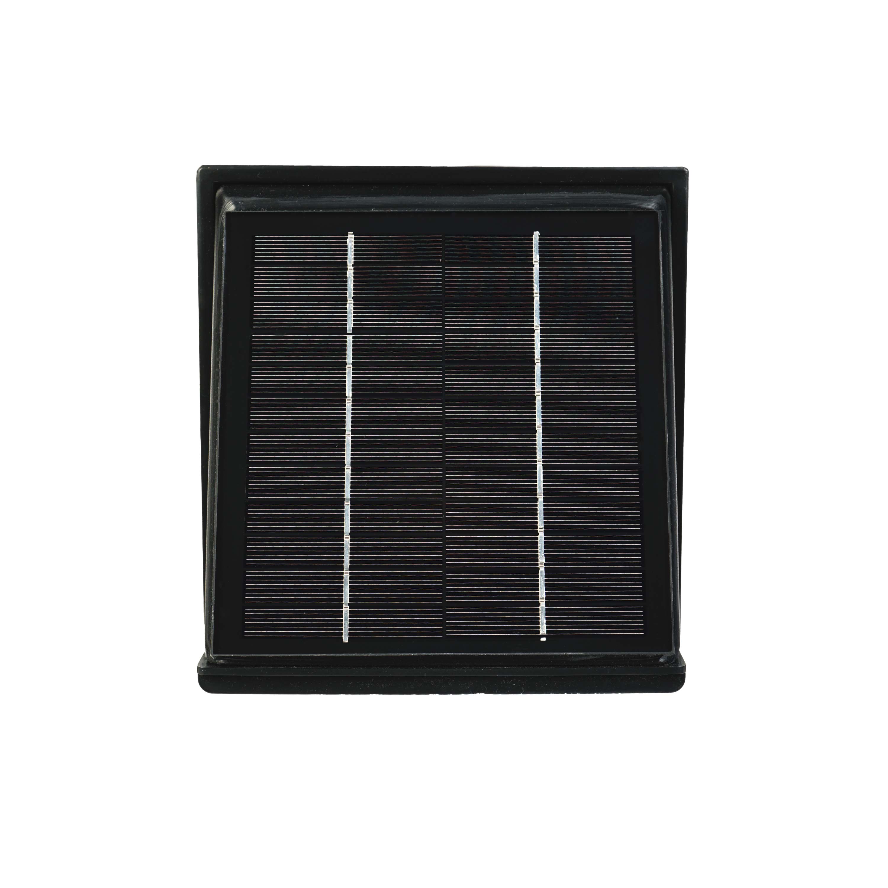 WATTSTUNDE® AERO Solarlüfter eckig, schwarz