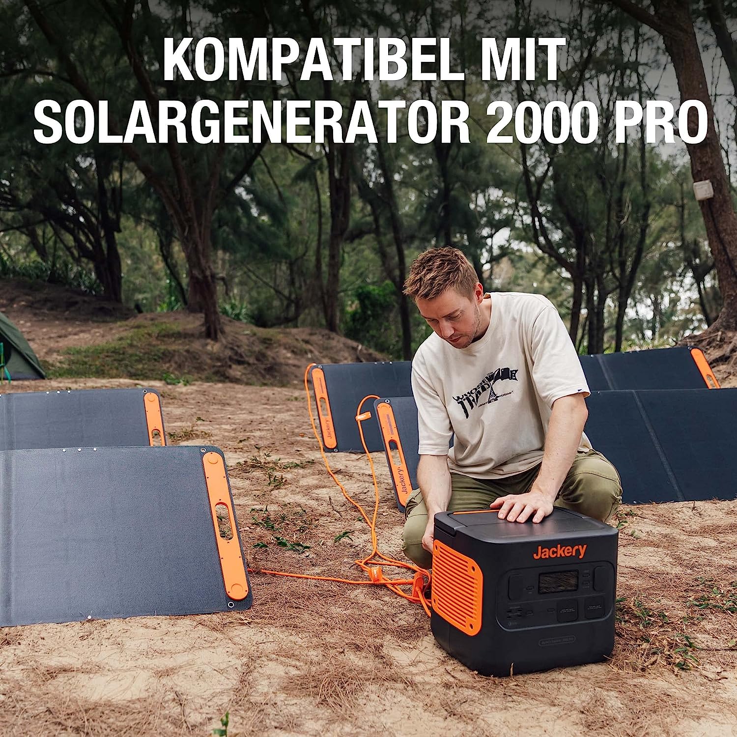 Jackery Solar Saga Adapter auf Explorer 2000 Pro