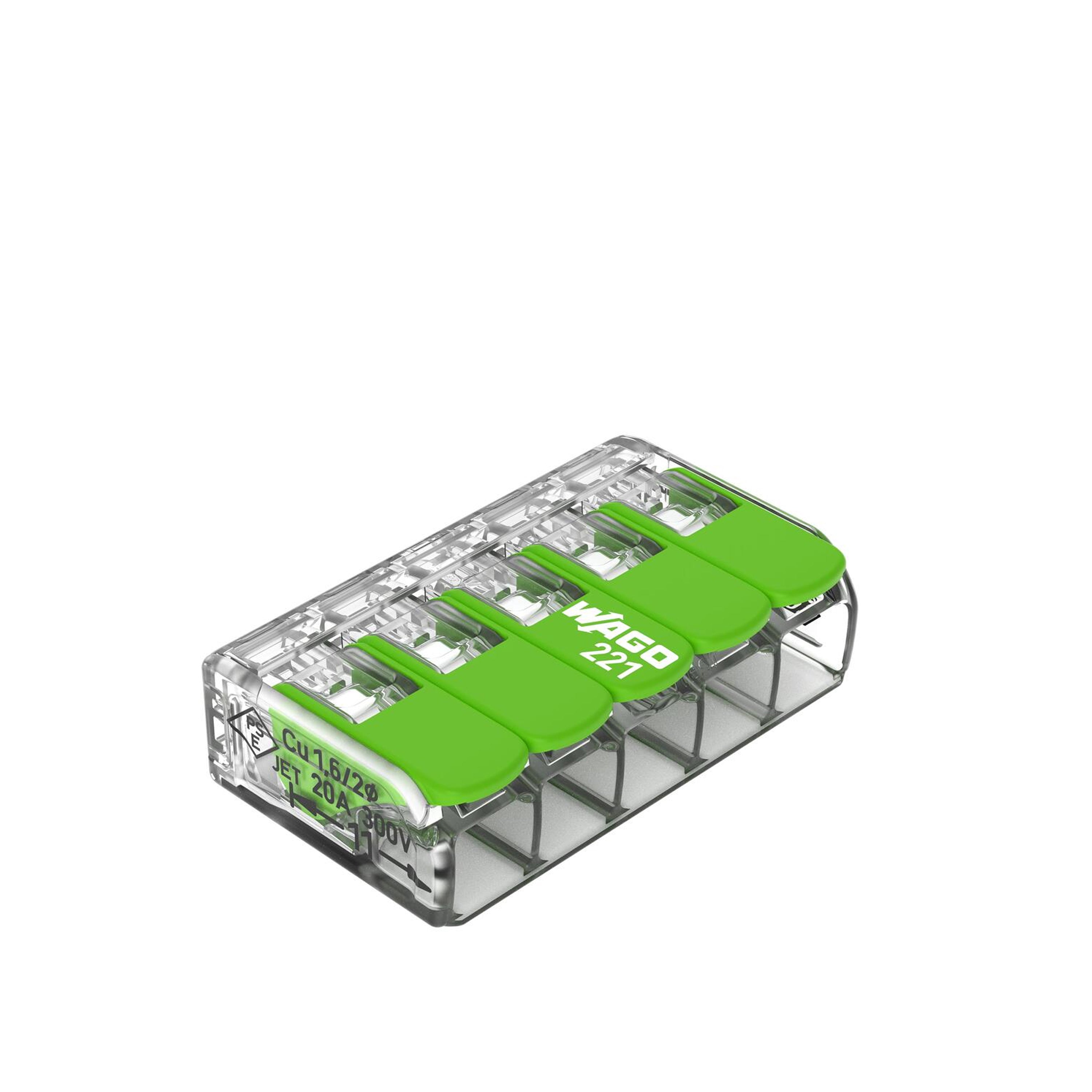 WAGO Verbindungsklemme Green Range flexibel bis 4mm² - 221-425