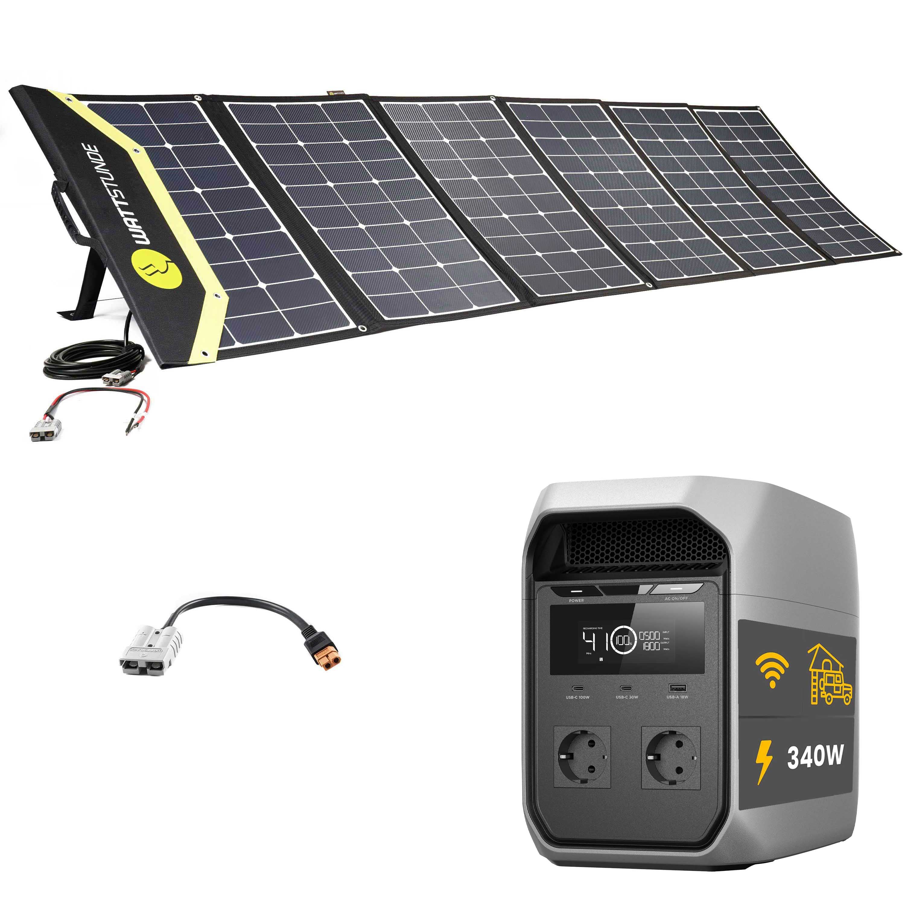 EcoFlow DELTA 3 Classic Powerstation Bundle mit WATTSTUNDE® 340 Wp SunFolder Solartasche