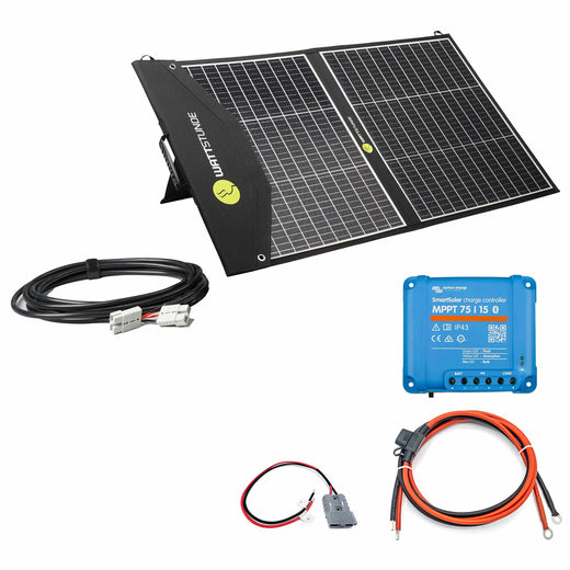 WATTSTUNDE SOLA Ease 100W SunFolder Solartasche Variationsset Victron SmartSolar 75/15