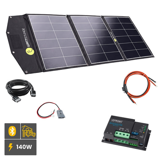 WATTSTUNDE® SOLA Ease+ 140Wp Solartasche Variationsset Votronic MPP170 CI Ja