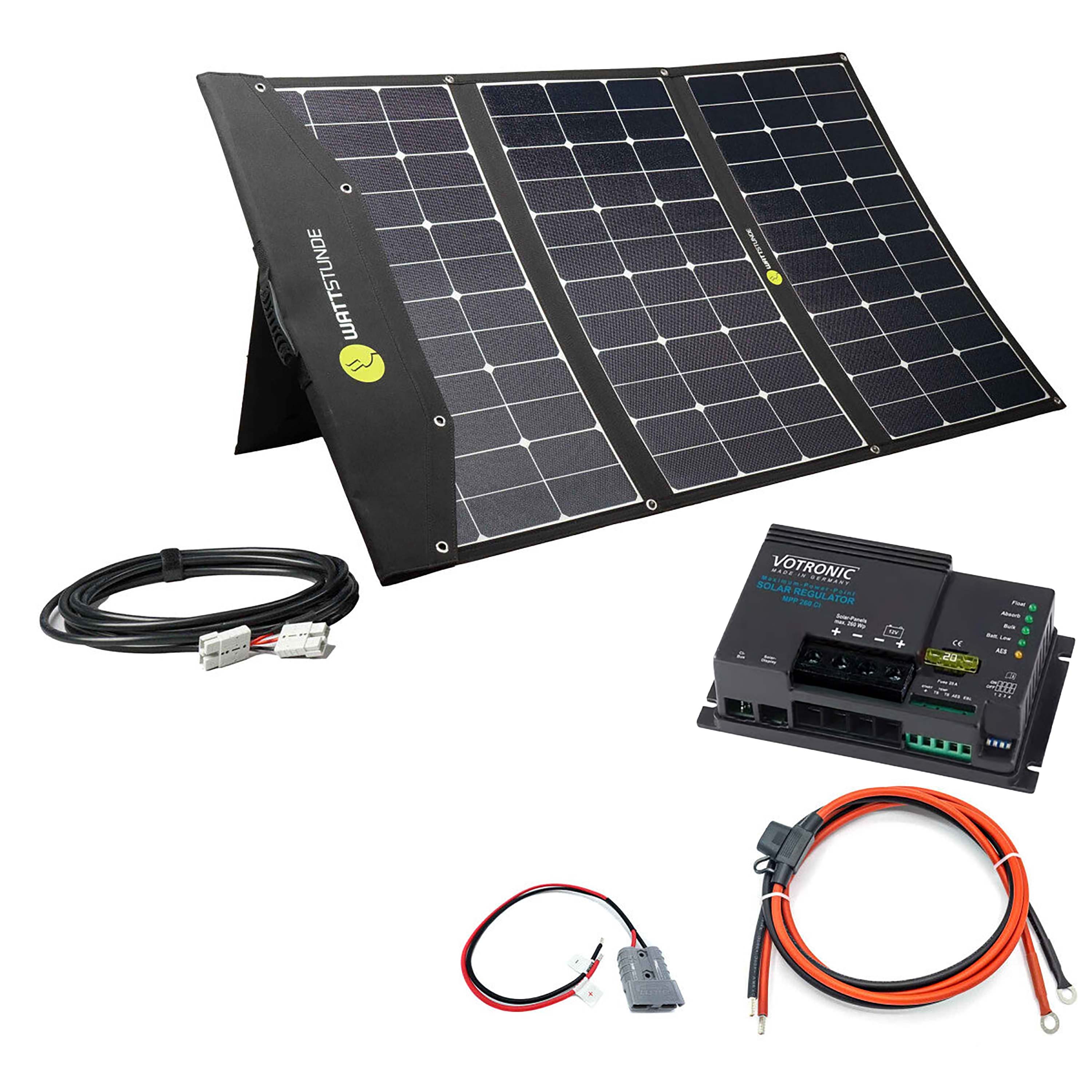 WATTSTUNDE SOLA Ease SunFolder 200Wp Solar Bag Variation Set Votronic MPP260 Yes