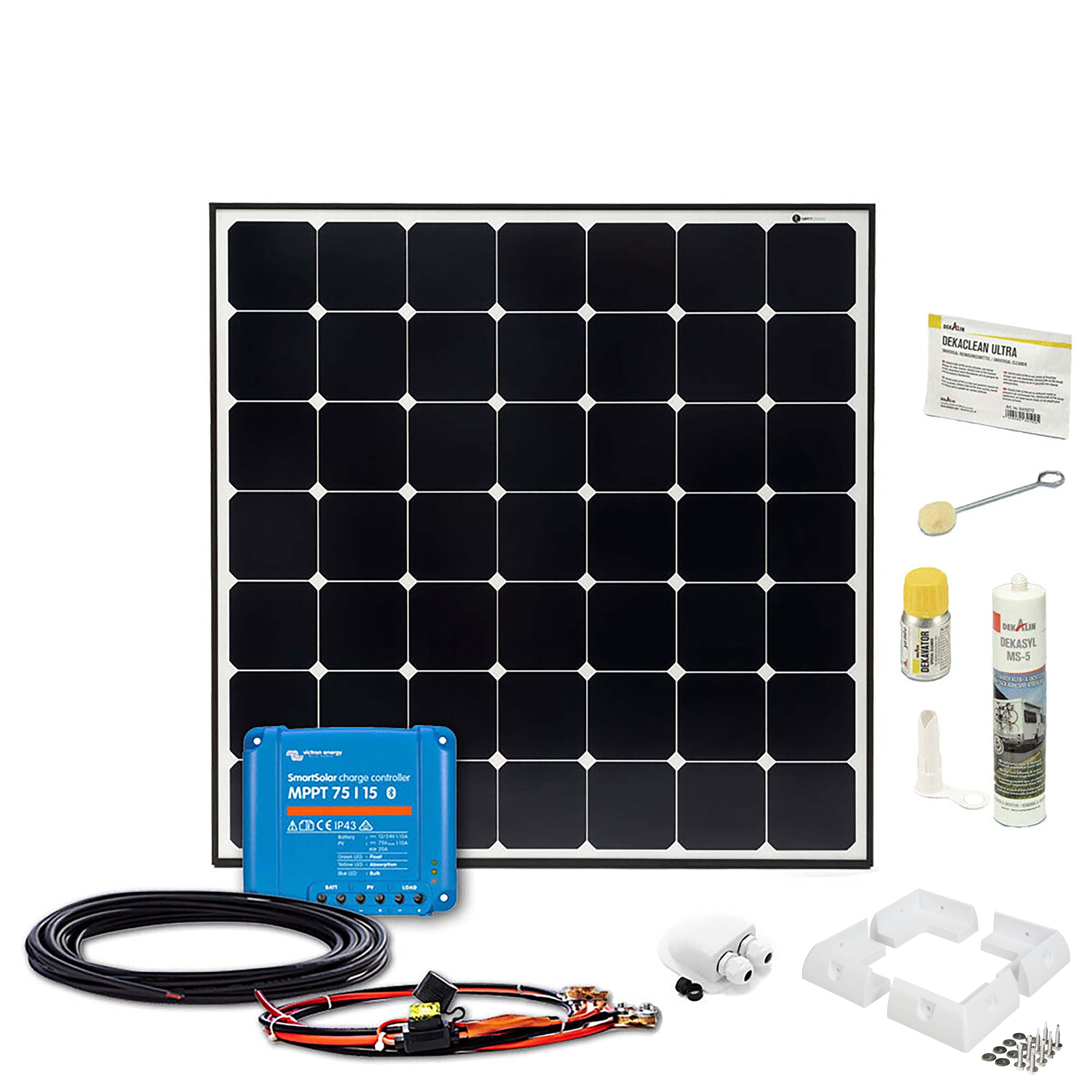 DAYLIGHT Sunpower 190Wp Motorhome Solar System DLS190 Victron SmartSolar 75/15