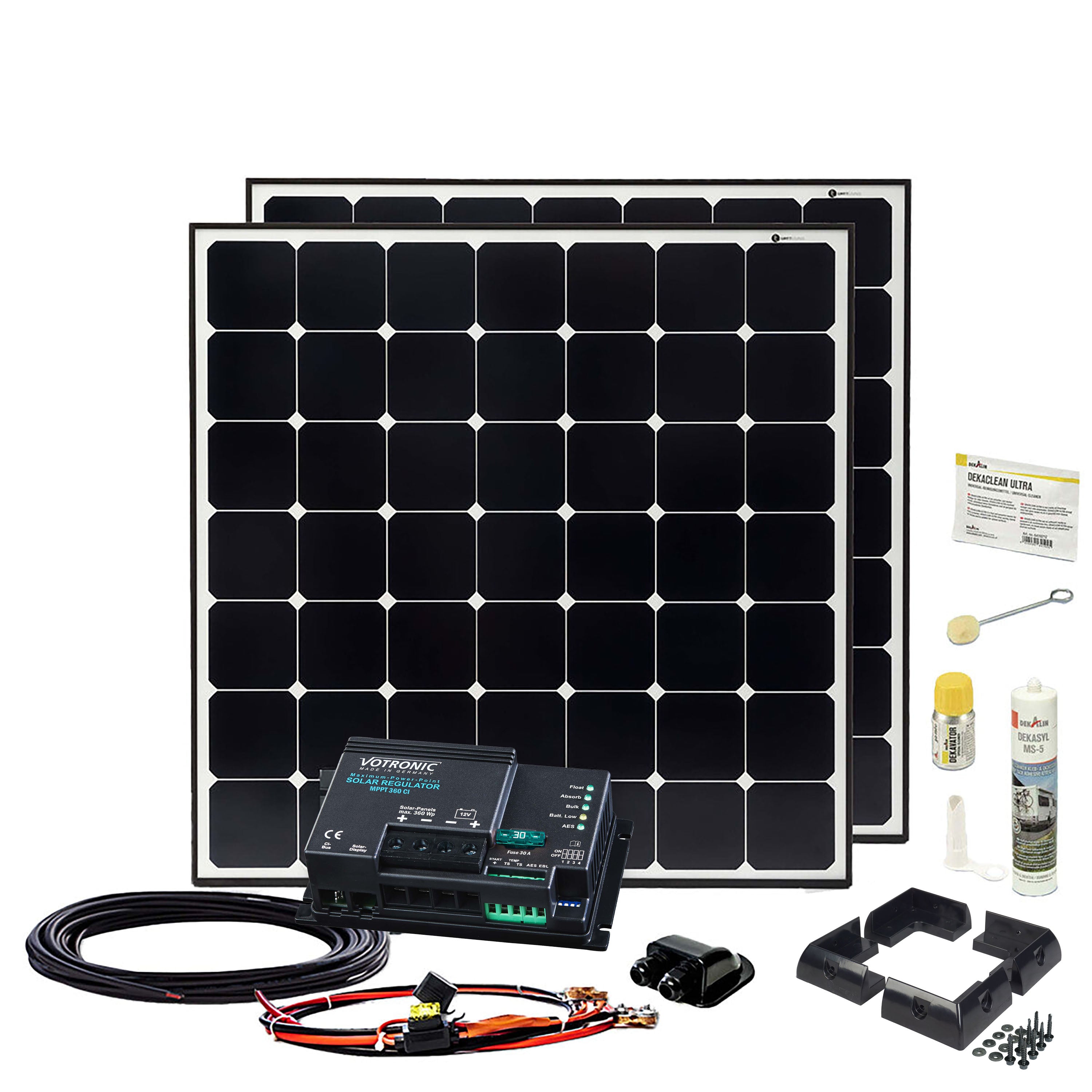 DAYLIGHT Sunpower 380Wp Motorhome Solar System DLS380 Votronic MPP 360 CI