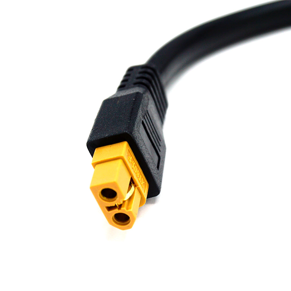 WATTSTUNDE® Adapterkabel (2x)4mm² Typ-MC4/XT60 weiblich 3Pin 30cm schwarz