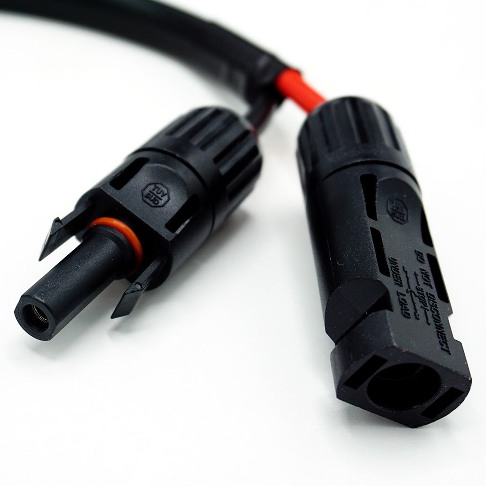 WATTSTUNDE® Adapterkabel (2x)4mm² Typ-MC4/XT60 weiblich 3Pin 30cm schwarz