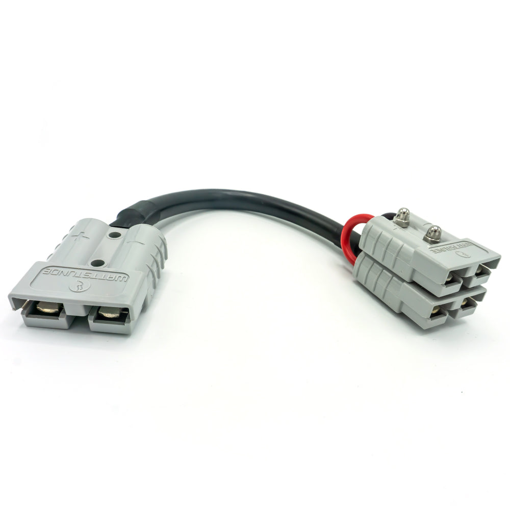 WATTSTUNDE® adapter cable (2x)4mm² A50/2xA50 (parallel) 20cm black