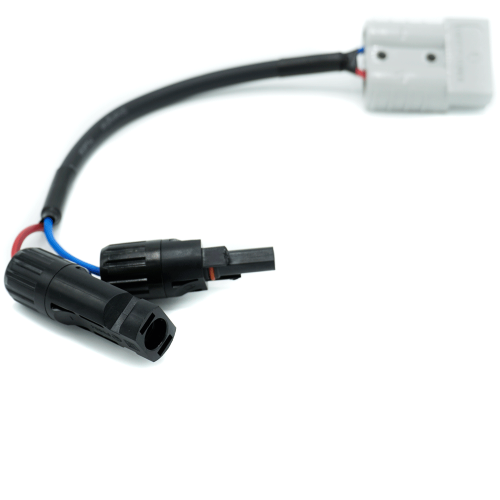 WATTSTUNDE® Adapterkabel (2x)4mm² Typ-MC4/A50 20cm schwarz