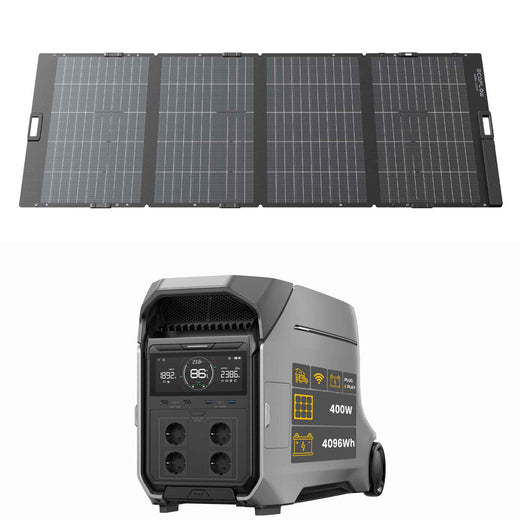 EcoFlow DELTA Pro 3 Powerstation Bundle mit EcoFlow Solarpanel 400 W