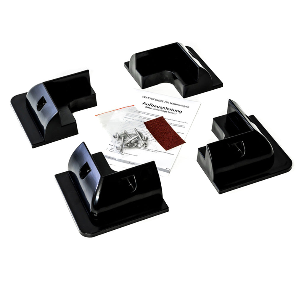 275 W SOLA Frame Black Motorhome Complete Set Black - 11-12005-01