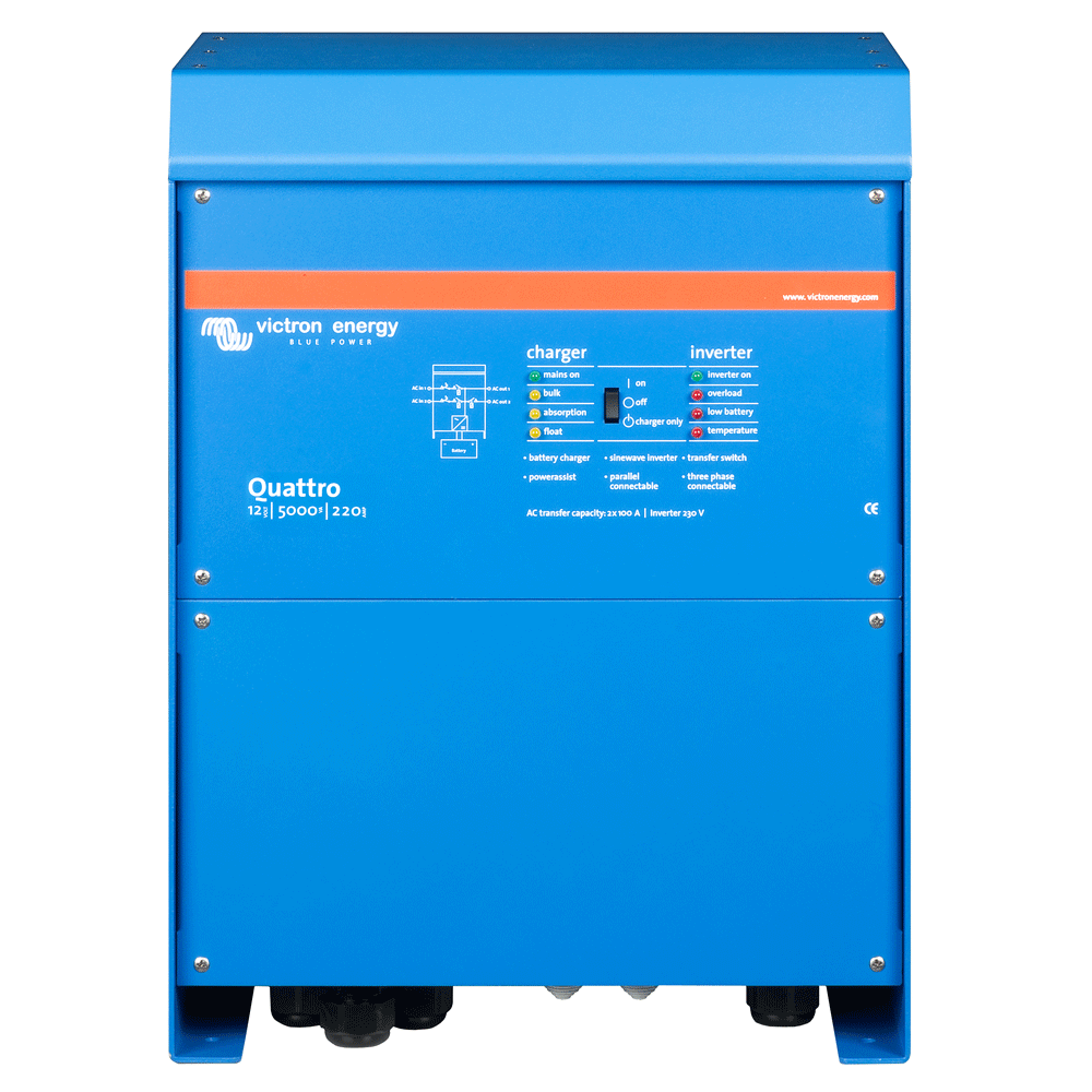 Victron Quattro 12/5000/220-100/100 4000W inverter and charger