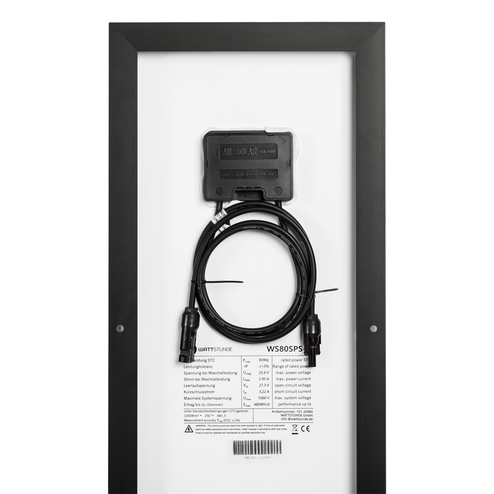 WATTSTUNDE® WS80SPS-L DAYLIGHT Sunpower Solarmodul 80Wp