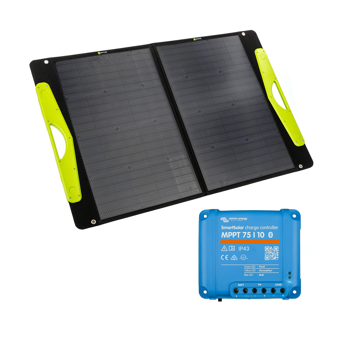 WATTSTUNDE® 100W SolarBuddy Solar Bag WS100SB with Victron SmartSolar 75/10 Charge Controller - 101-51110-002