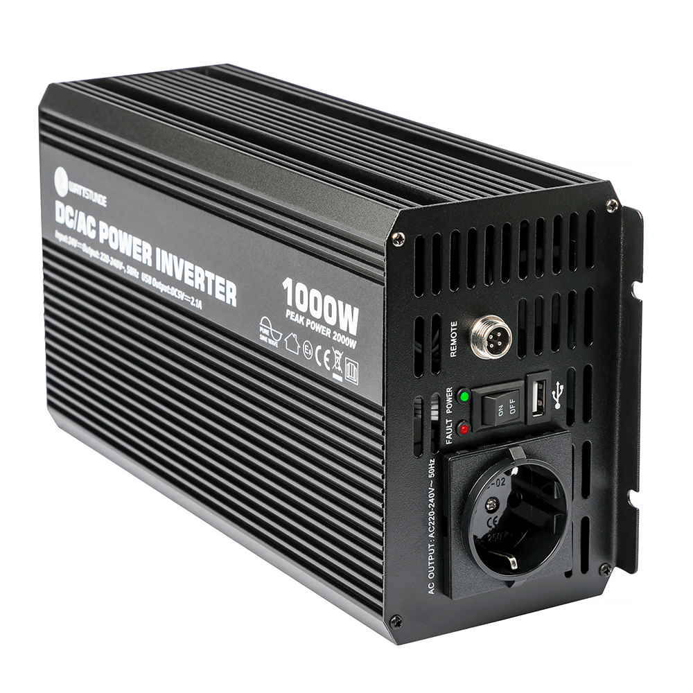 WATTSTUNDE® 1000W / 2000W 24V sine wave voltage converter WS24/1000SI