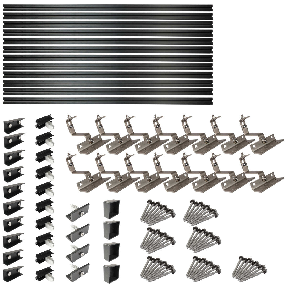 WATTSTUNDE® Hausdachhalterung Set für 6 Module