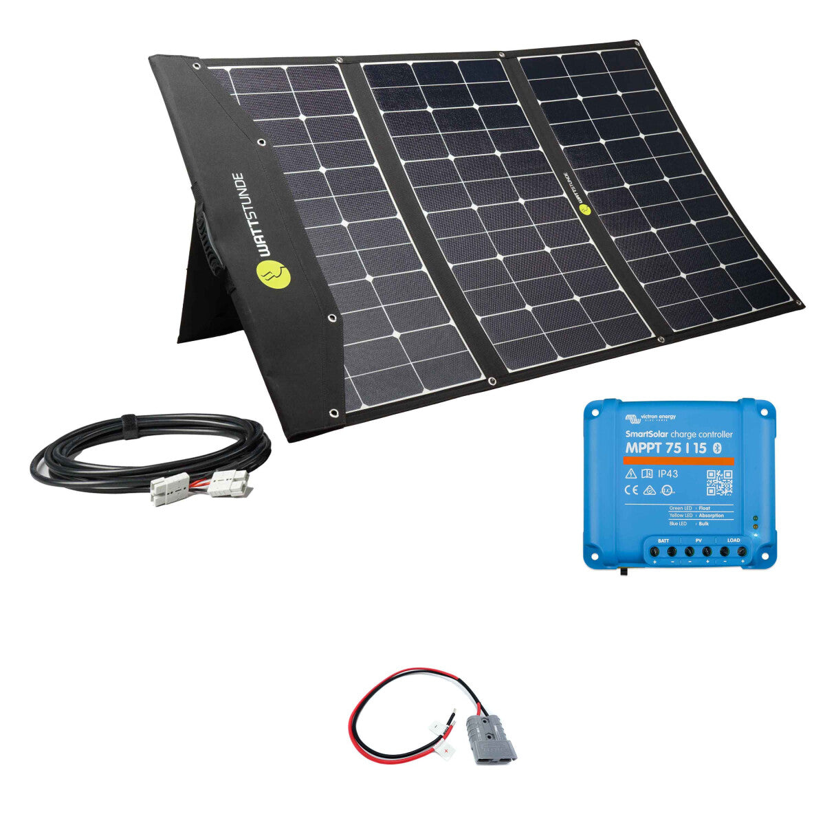 WATTSTUNDE SOLA Ease 200W SunFolder Solartasche Variationsset Victron SmartSolar 75/15 Nein - 101-10201-004 Inkl. 0% MwSt. gemäß §12 Abs.3 UstG.