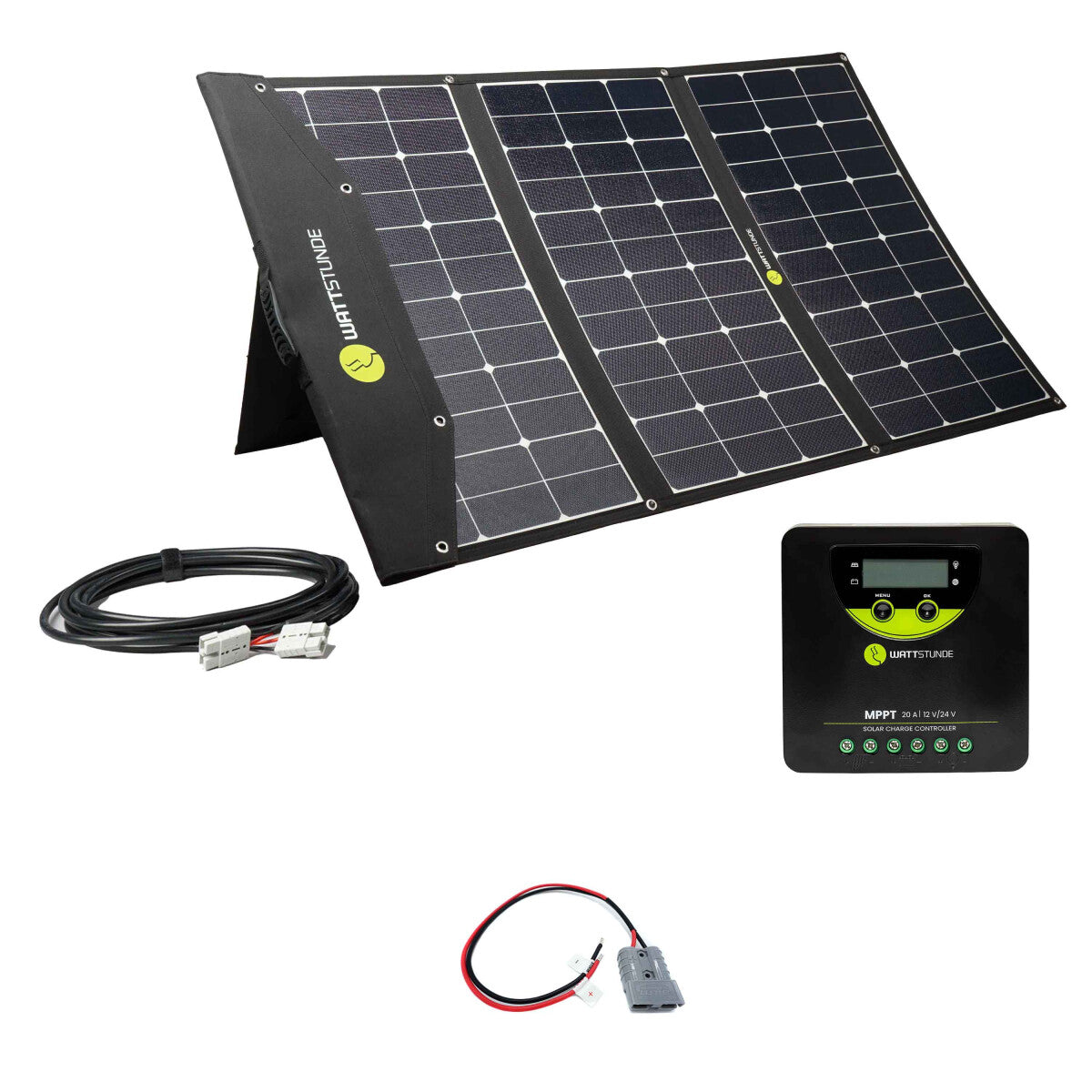 WATTSTUNDE SOLA Ease 200W SunFolder solar bag variation set WLR-BT 20.90 No - 101-10201-002 Incl. 0% VAT according to §12 para. 3 UStG.