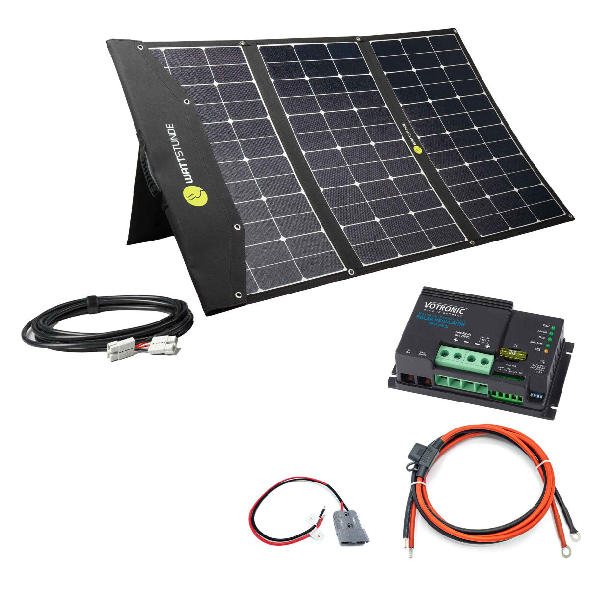 WATTSTUNDE SOLA Ease SunFolder 200Wp Solartasche Variationsset Votronic MPP260 Ja - 101-10201-005