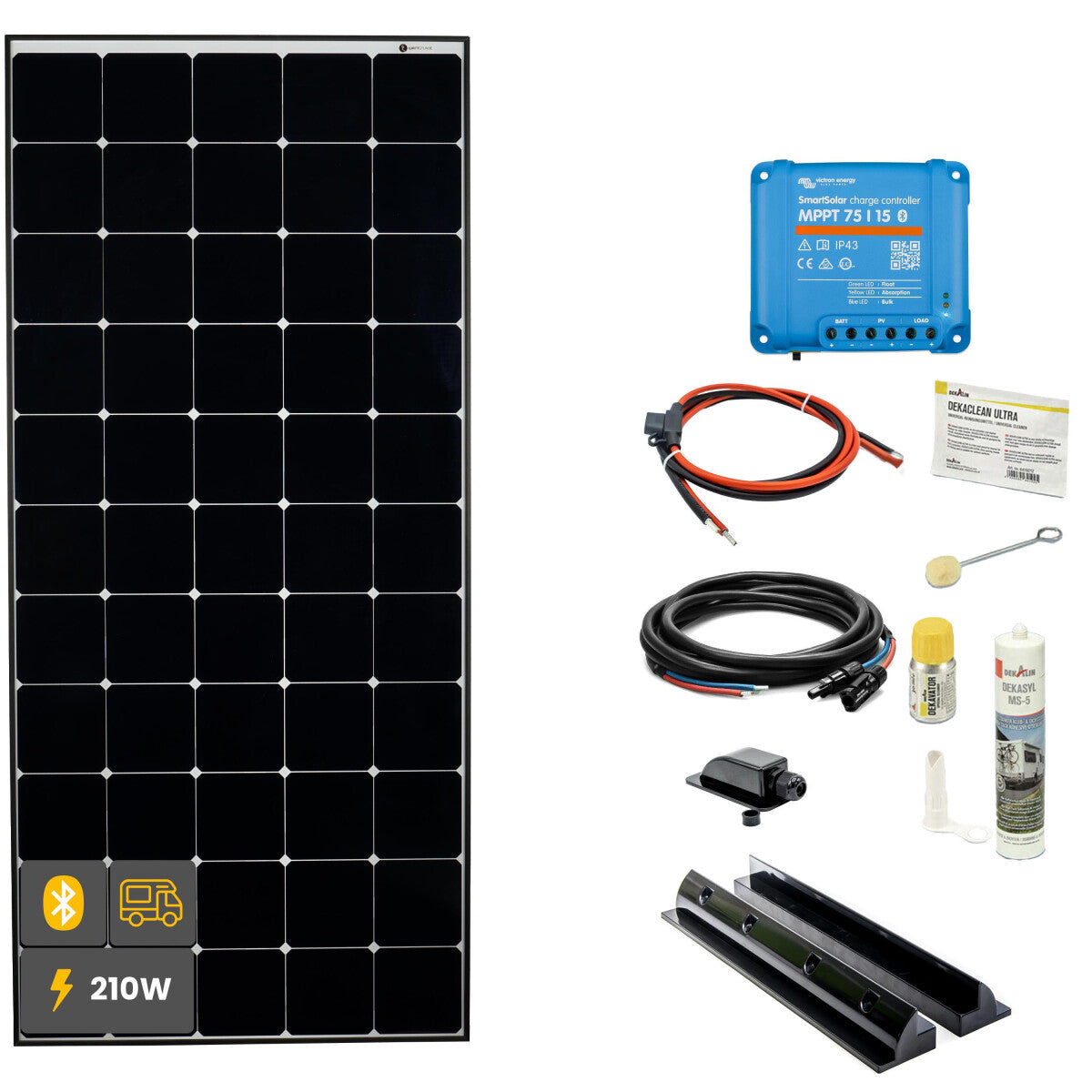 210W Daylight Wohnmobil Solaranlage SOLA Frame schwarz