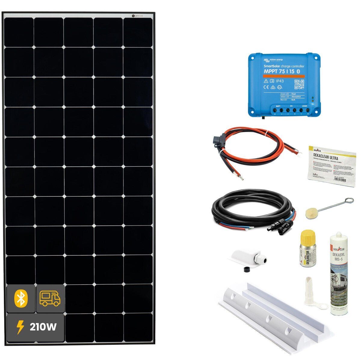 210W Daylight Wohnmobil Solaranlage SOLA Frame weiß - 11-13003-02 Inkl. 0% MwSt. gemäß §12 Abs.3 UstG.