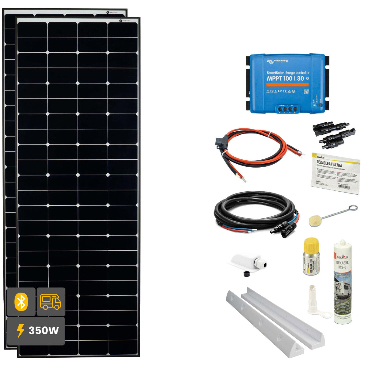 WATTSTUNDE® SOLA Frame Daylight Wohnmobil Komplettset 350 W weiß - 11-13005-02